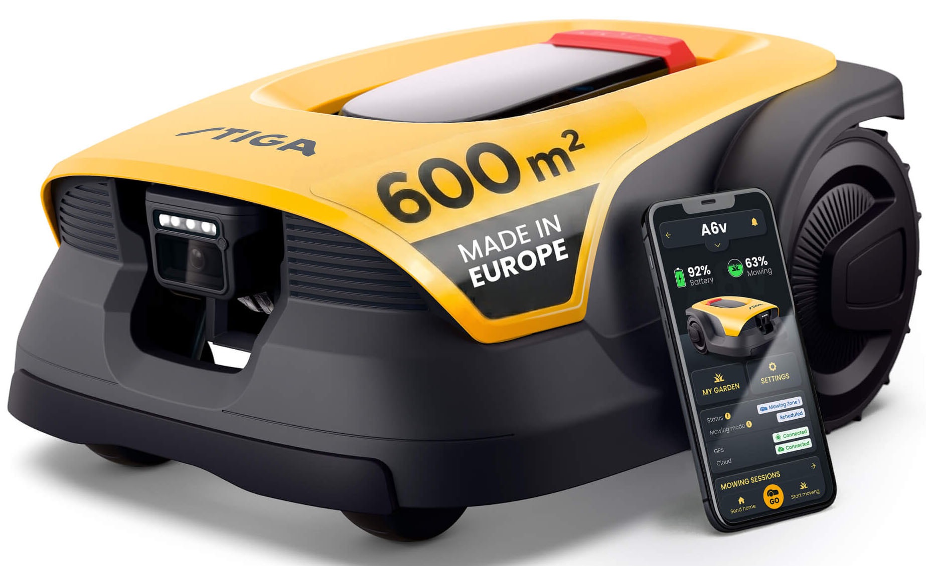 STIGA GARDEN Rasenmähroboter "A 6v" Set, App-Steuerung, Mehrzonen-Managemen günstig online kaufen