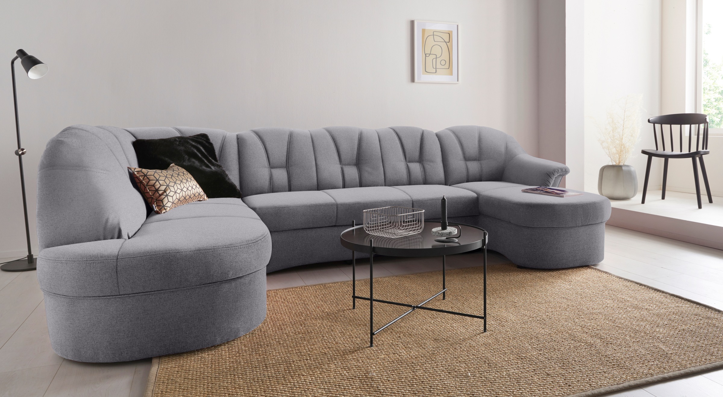 DOMO collection Wohnlandschaft "Papenburg U-Form" in großer Farbvielfalt, w günstig online kaufen