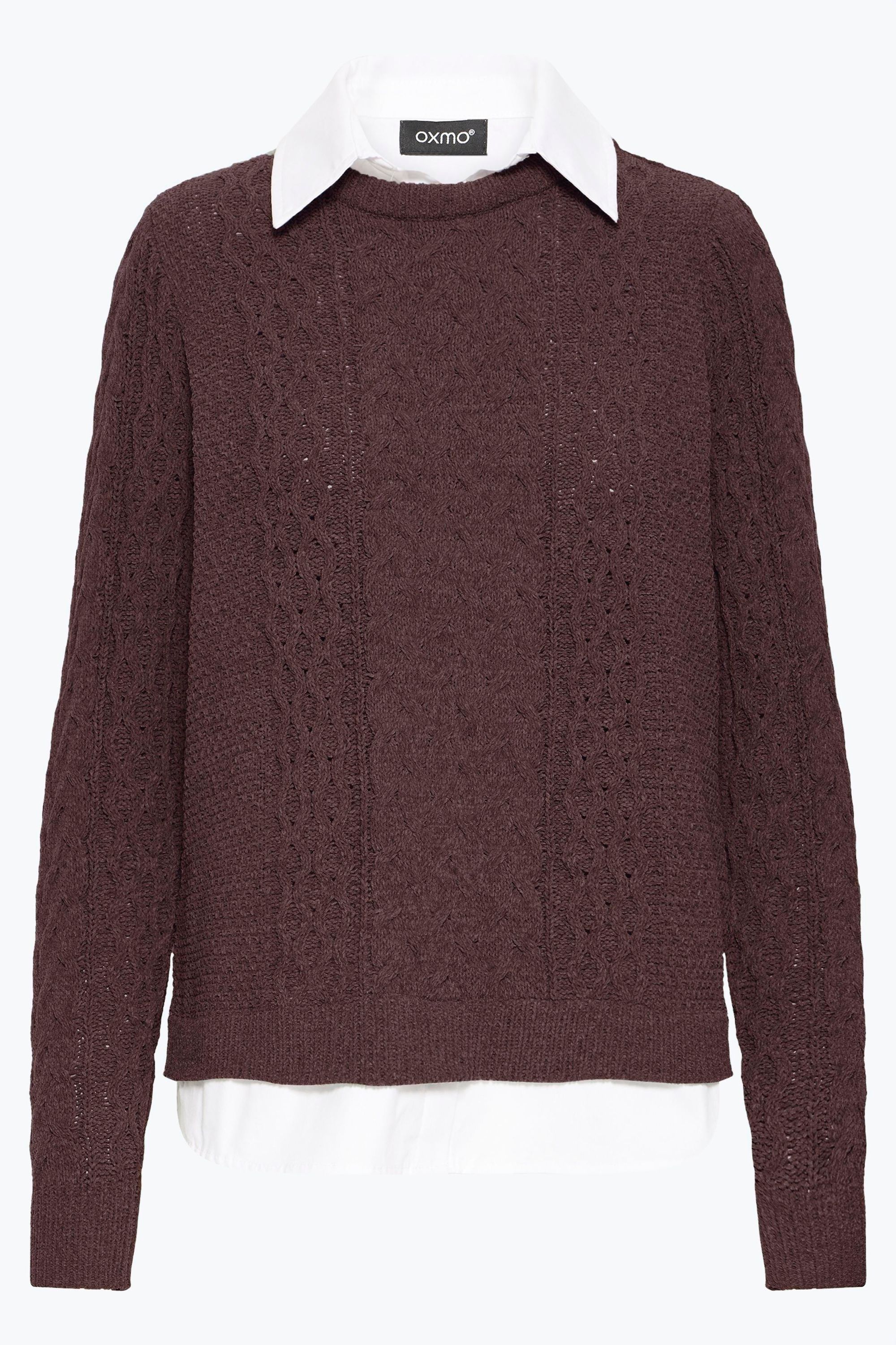OXMO Strickfleece-Pullover "Strickpullover OXFSanvi"