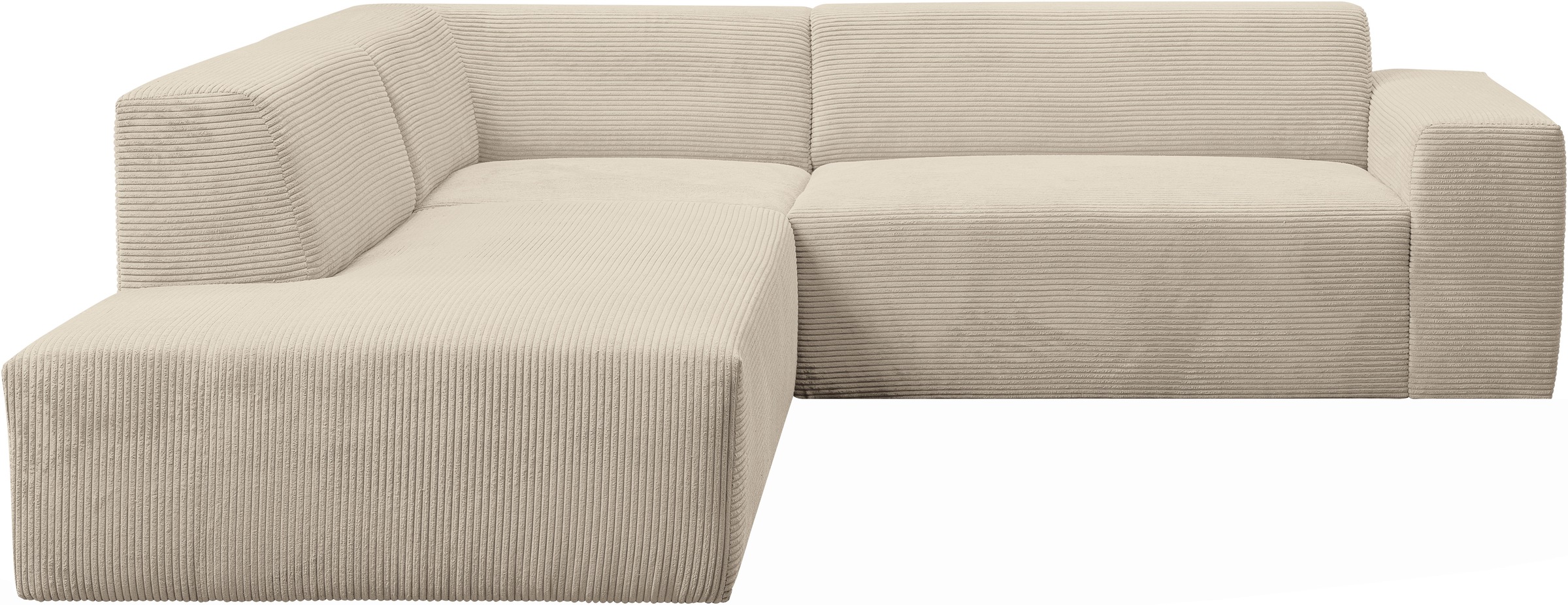 WERK2 Ecksofa "Zeus-M, tolles Sofa mit schönen Details, L-Form", Curvy Tren günstig online kaufen