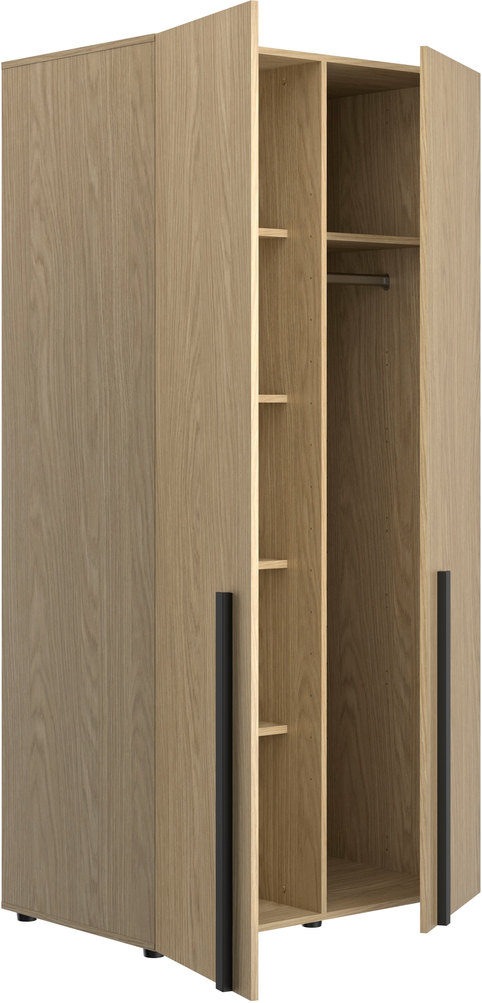 Gami Schlafzimmer-Set »NAEL SET N°2 4tlg« Set, 4 Stk. tlg. Praktisches Bett und sehr geräumigem Stauraum