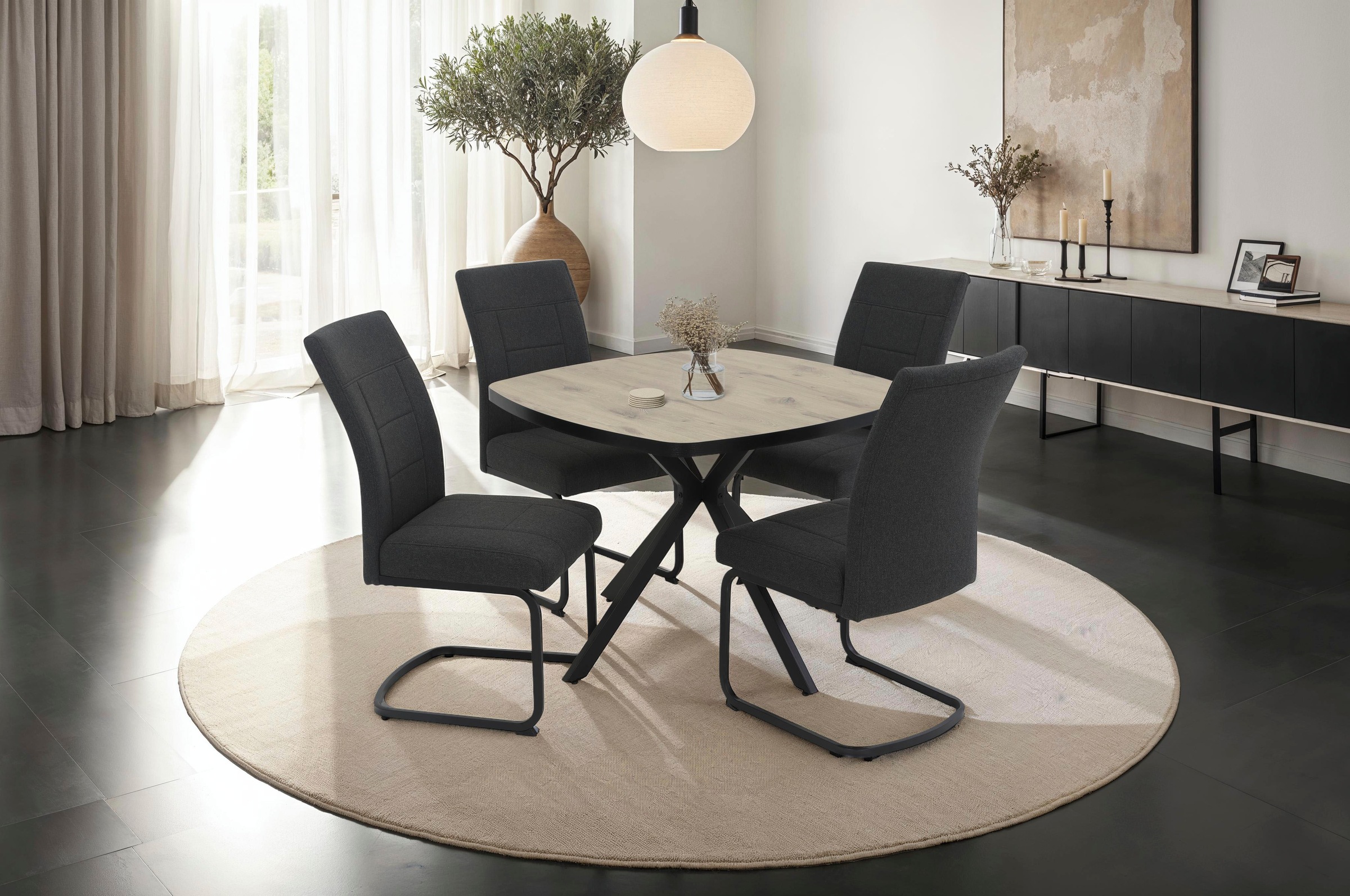 HELA Freischwinger "BRINDISI, Esszimmerstuhl" (Set) 2 Stk.XL-Sitz,Federkorb günstig online kaufen