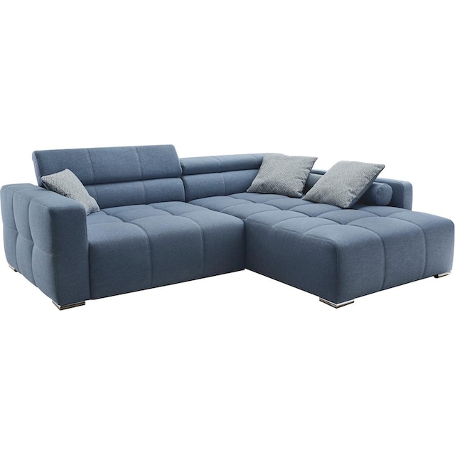 Jockenhöfer Gruppe Ecksofa »Salerno«, im Big-Sofa-Style, mit Kopf- bzw.  Rückenteilverstellung und Zierkissen kaufen | BAUR