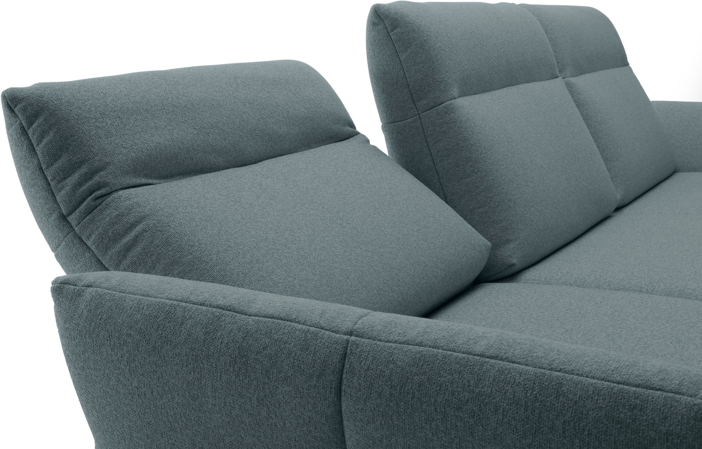 Creation BY ROLF BENZ Ecksofa »CR.460«, Sockel in Eiche, Alugussfüße in umbragrau, Breite 298 cm
