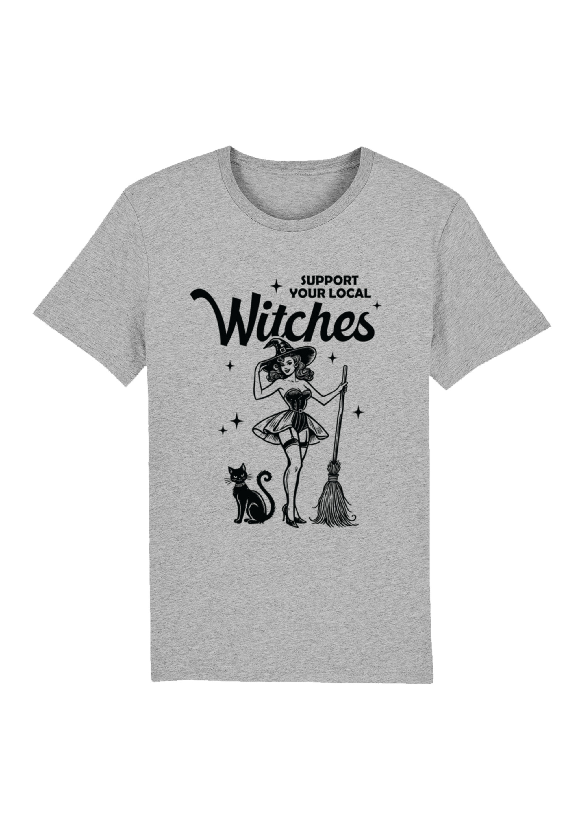 F4NT4STIC T-Shirt "Halloween Witch support your local witches", Premium Qua günstig online kaufen