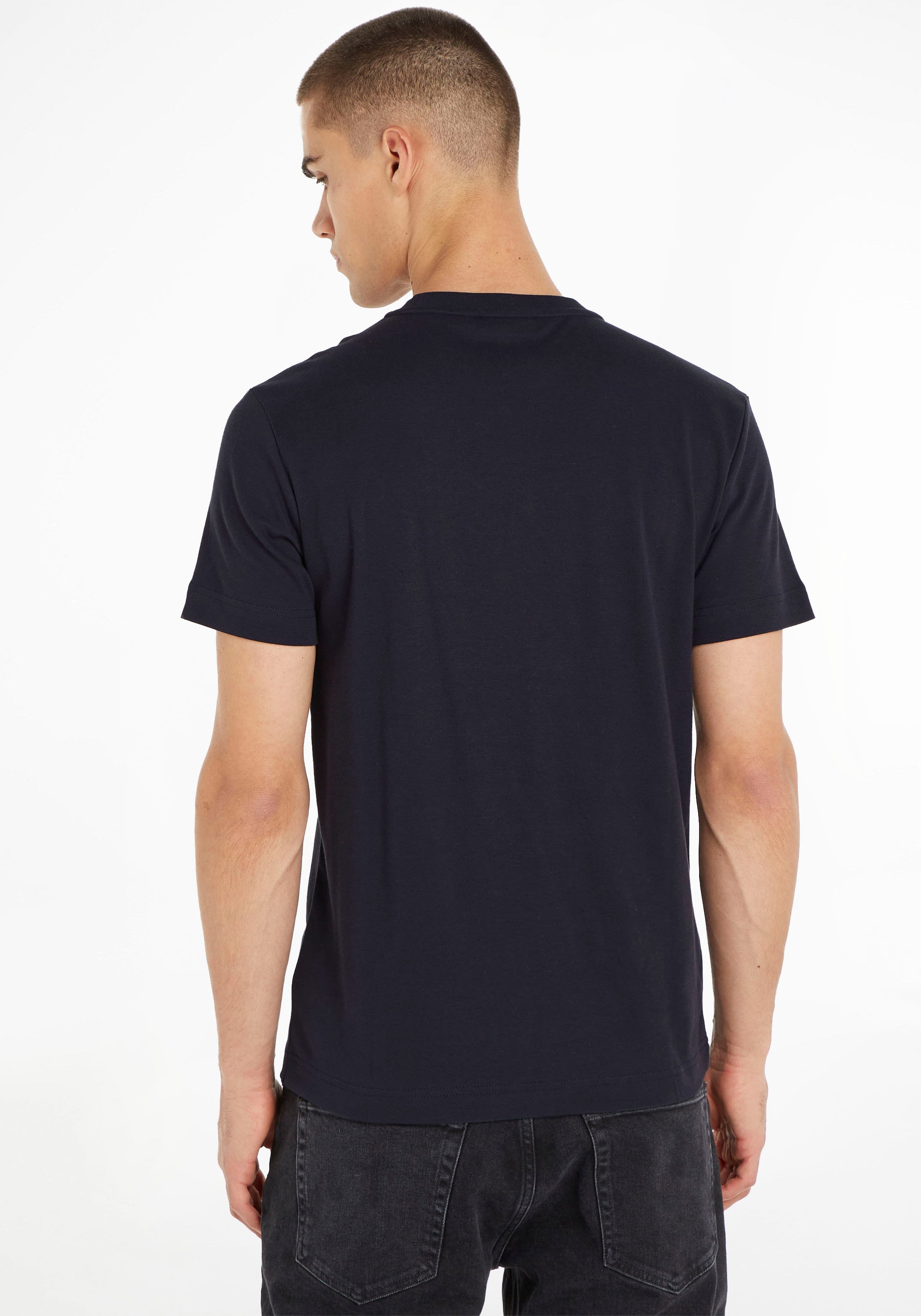 Calvin Klein T-Shirt "MICRO LOGO INTERLOCK T-SHIRT", mit Calvin Klein Logo günstig online kaufen