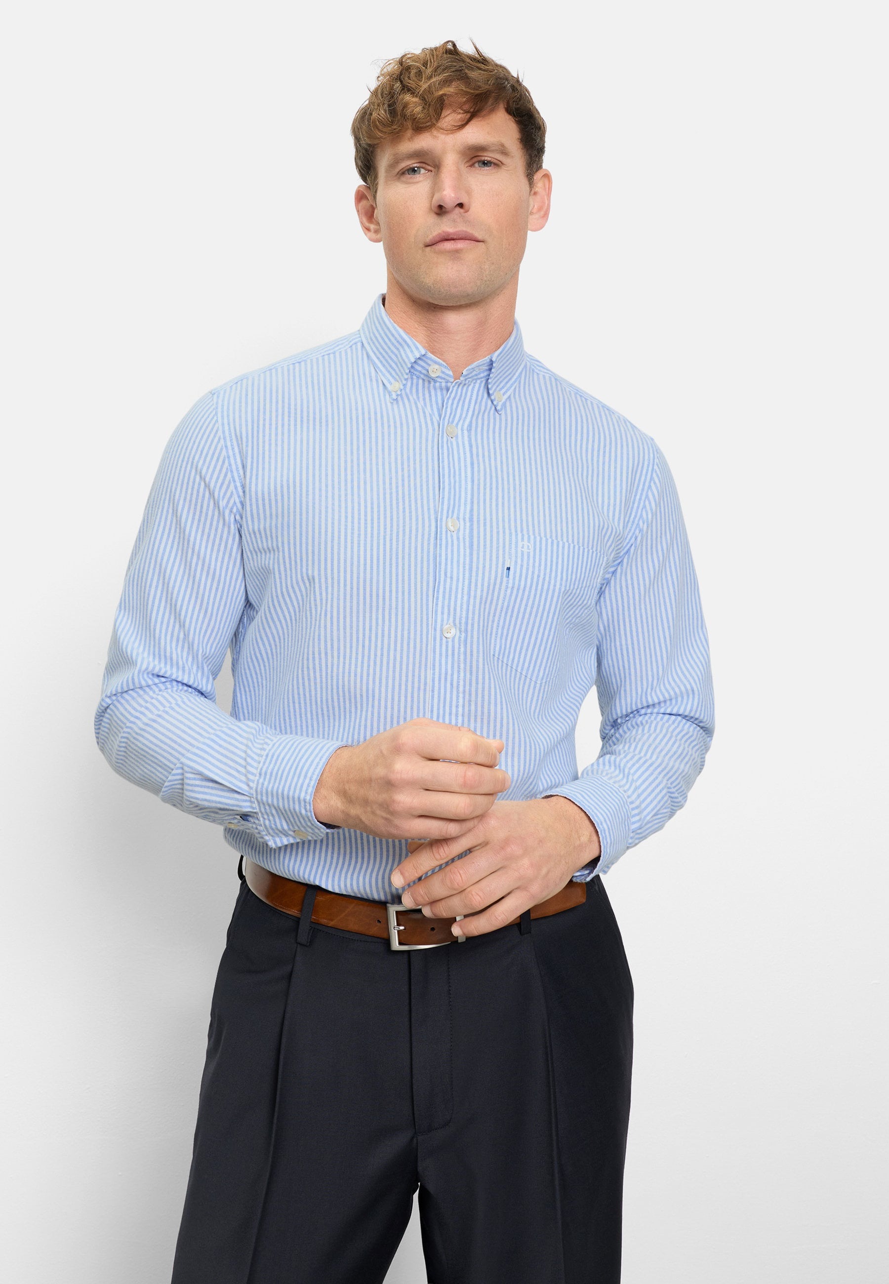 OLYMP Langarmhemd "OLYMP Casual, regular fit, Button-down" günstig online kaufen