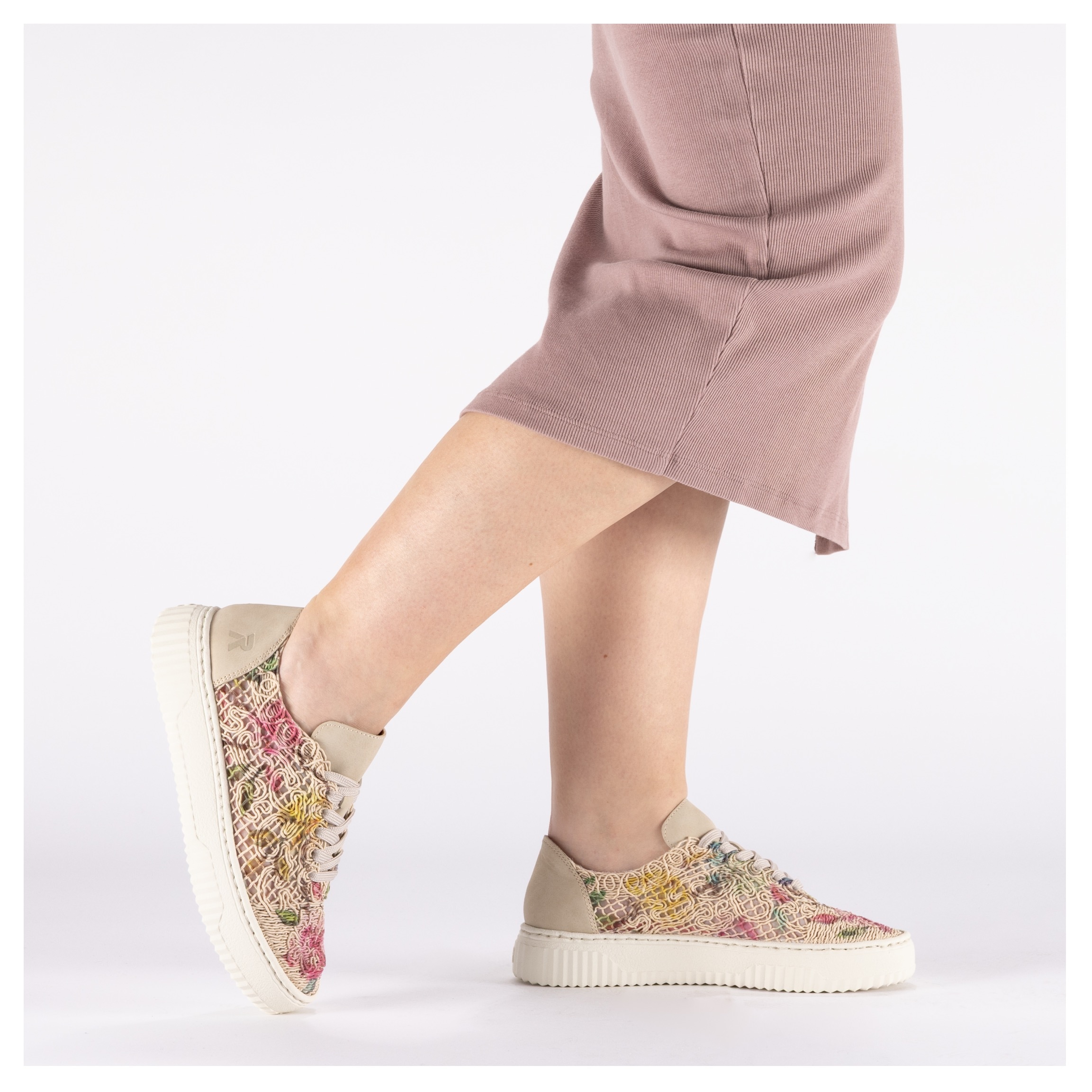 Rieker Plateausneaker  Schnürschuh, Halbschuh in veganer Verarbeitung