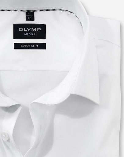 OLYMP No. Six Super Slim Men Shirt White 44 5