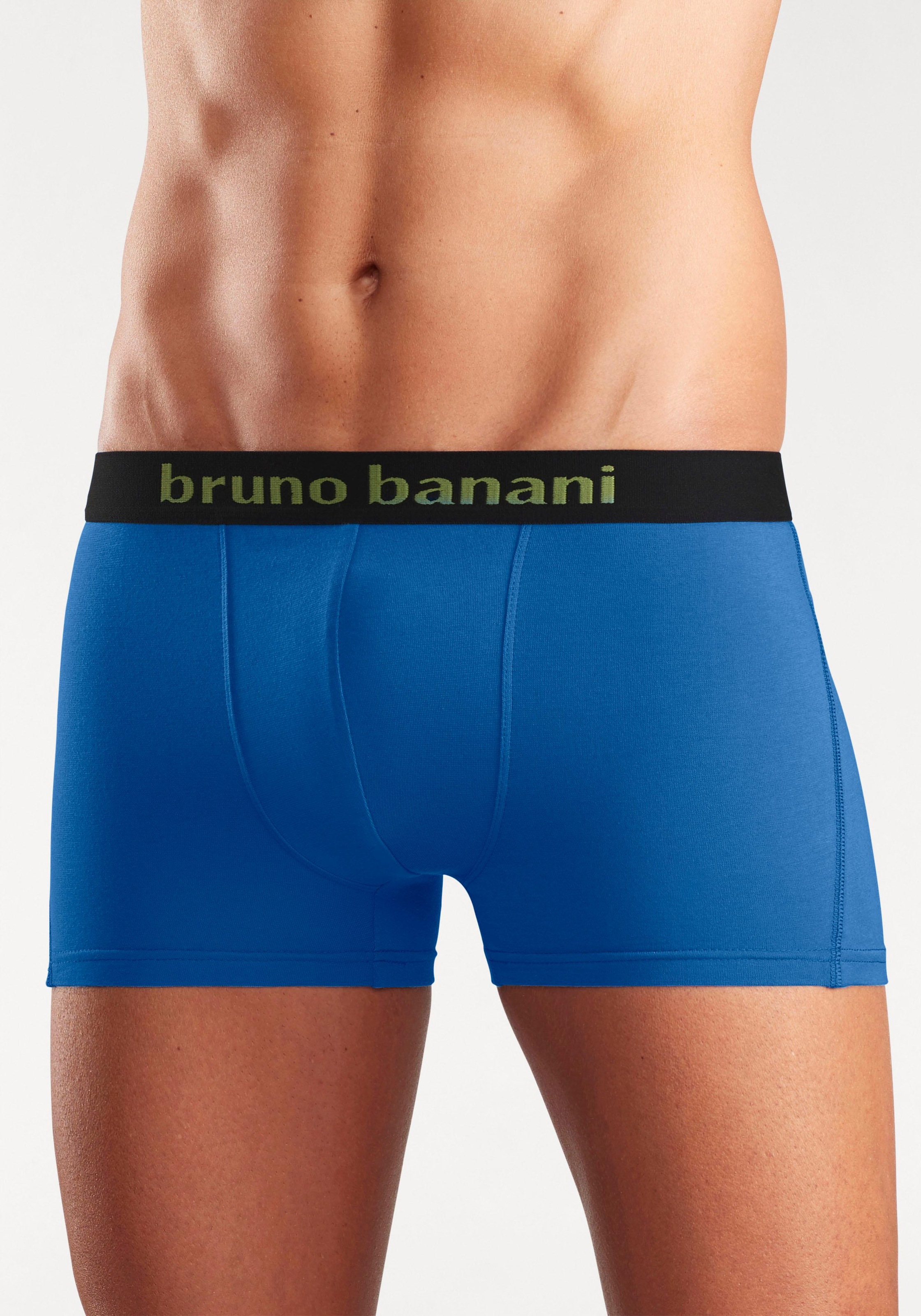 Thumbnail - Bruno Banani Boxer "Boxershorts für Herren" Packung, 4 Stk. mit farbigen Marken-Schriftzug am Bündchen