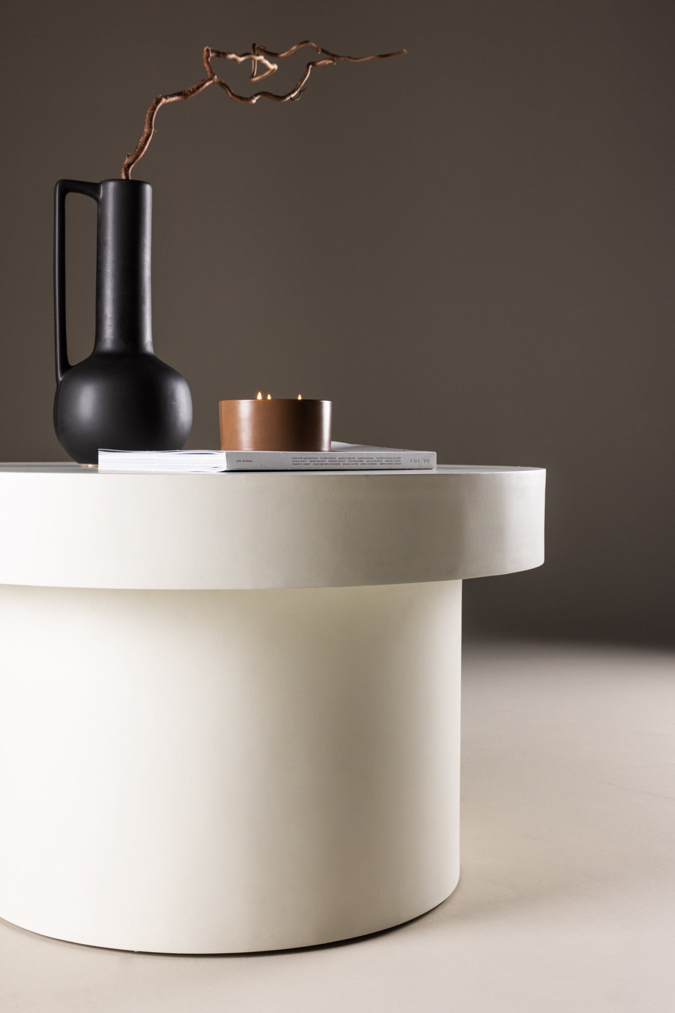 Venture Home Couchtisch »Malung, runder Couchtisch in elegantem Weiß, Ø 80 cm« Sofatisch, MDF, rund, hell, schlicht, modern