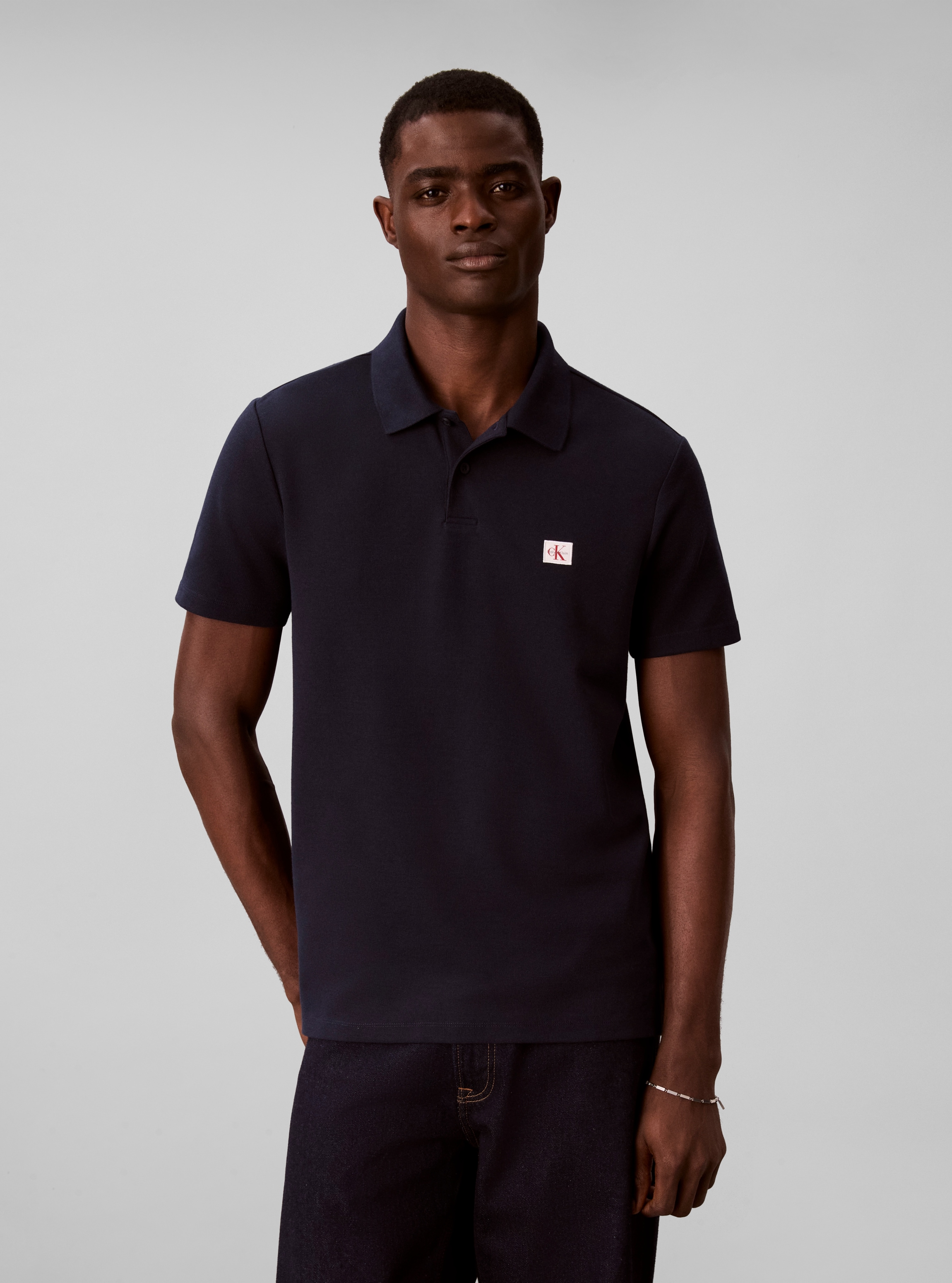 Calvin Klein Jeans Poloshirt Regular Fit, Baumwoll-Mix