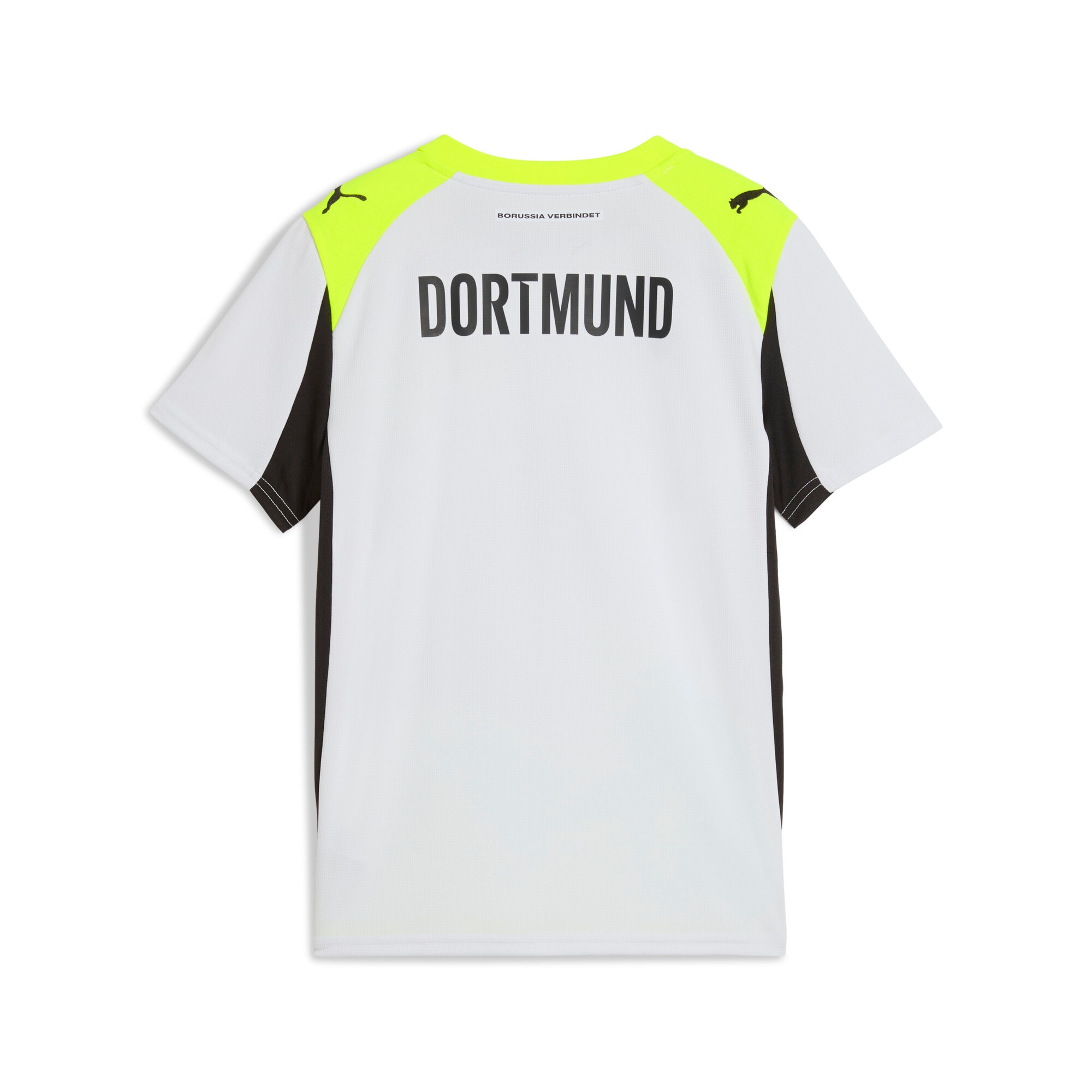 PUMA Fußballtrikot »BVB AWAY JERSEY REPLICA JR WITH SPONSOR« für Fußball, Kurzarm, mit Rundhalsausschnitt, aus Polyester