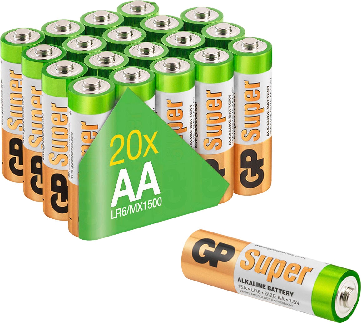 GP Batteries  Batterie »20er Pack Super Alkaline AA«...