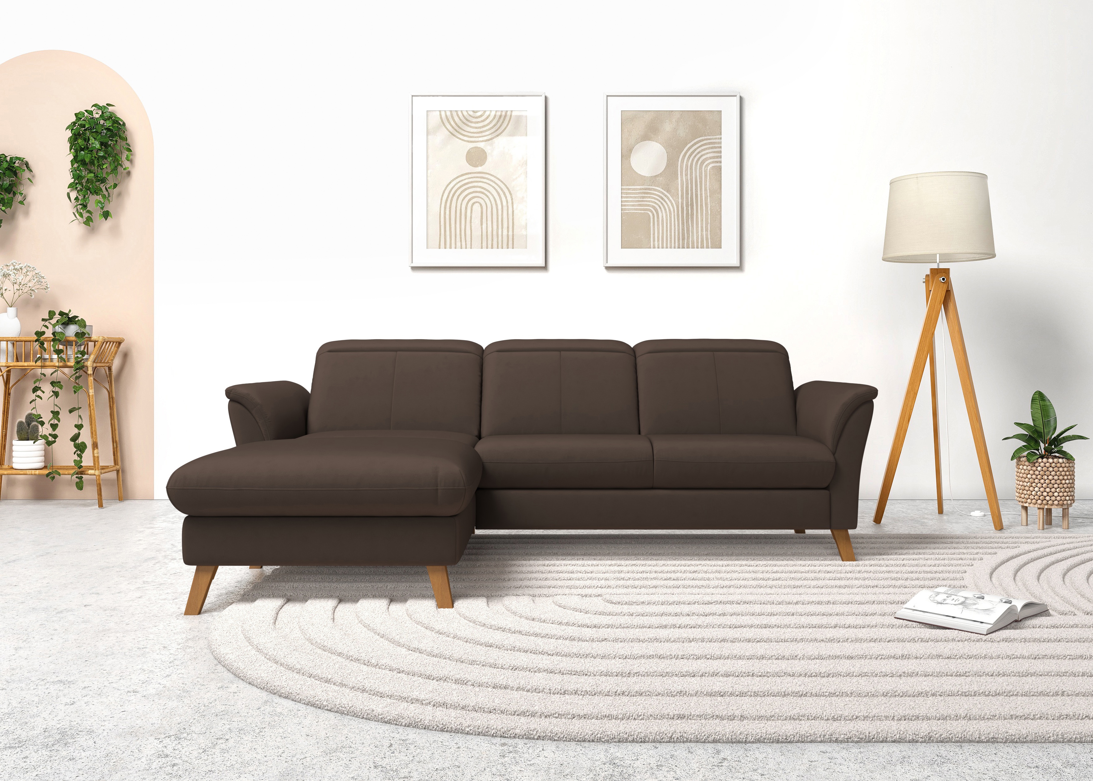 sit&more Ecksofa "Romero L-Form" wahlweise mit oder ohne Relax-Funktion, Schlaffunktion, Bettkasten