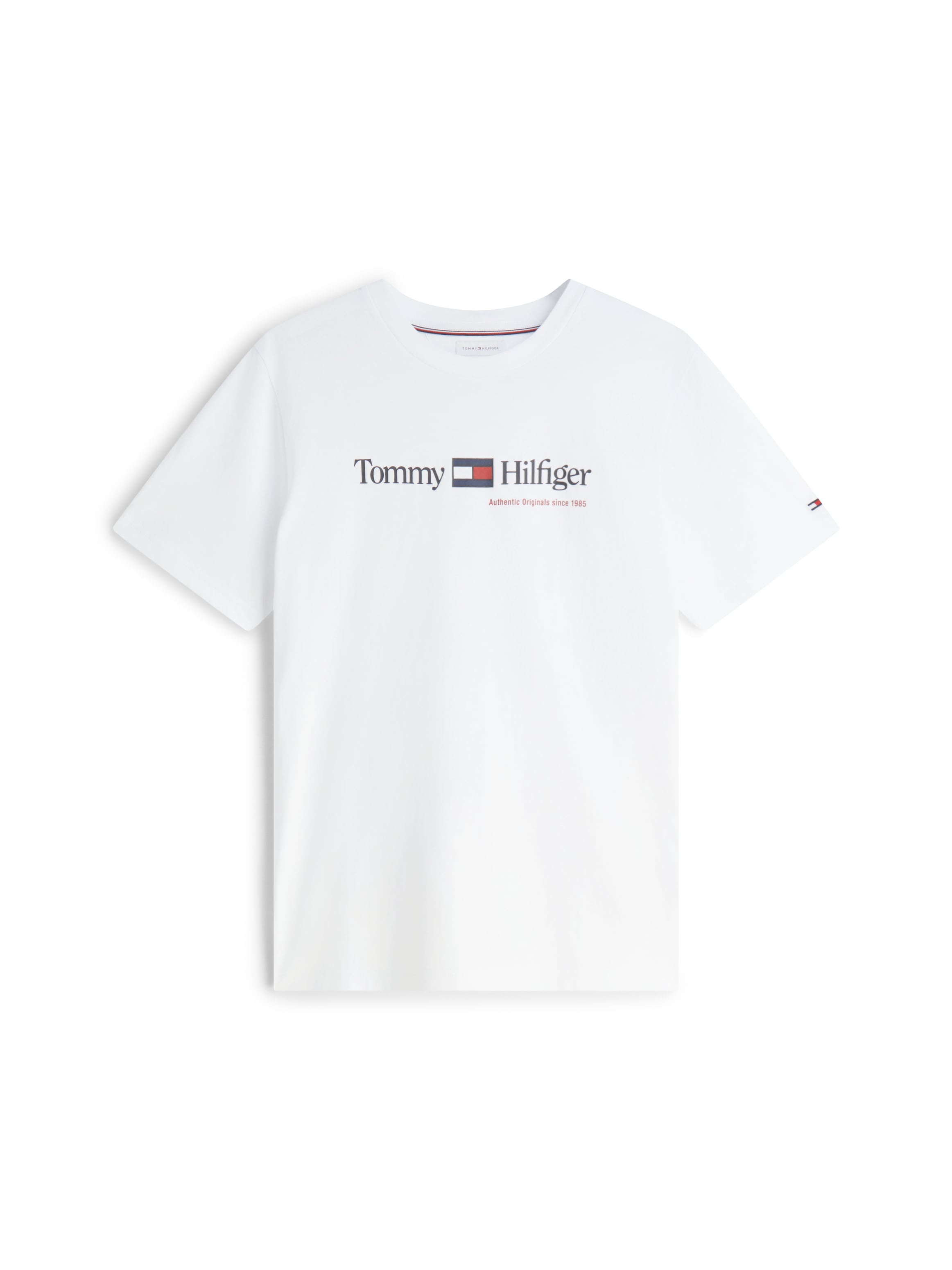 Tommy Hilfiger T-Shirt »BRAND LOVE RWB GRAPHIC« Auffälliger Frontprint mit Tommy Hilfiger Schriftzug, normale Passform