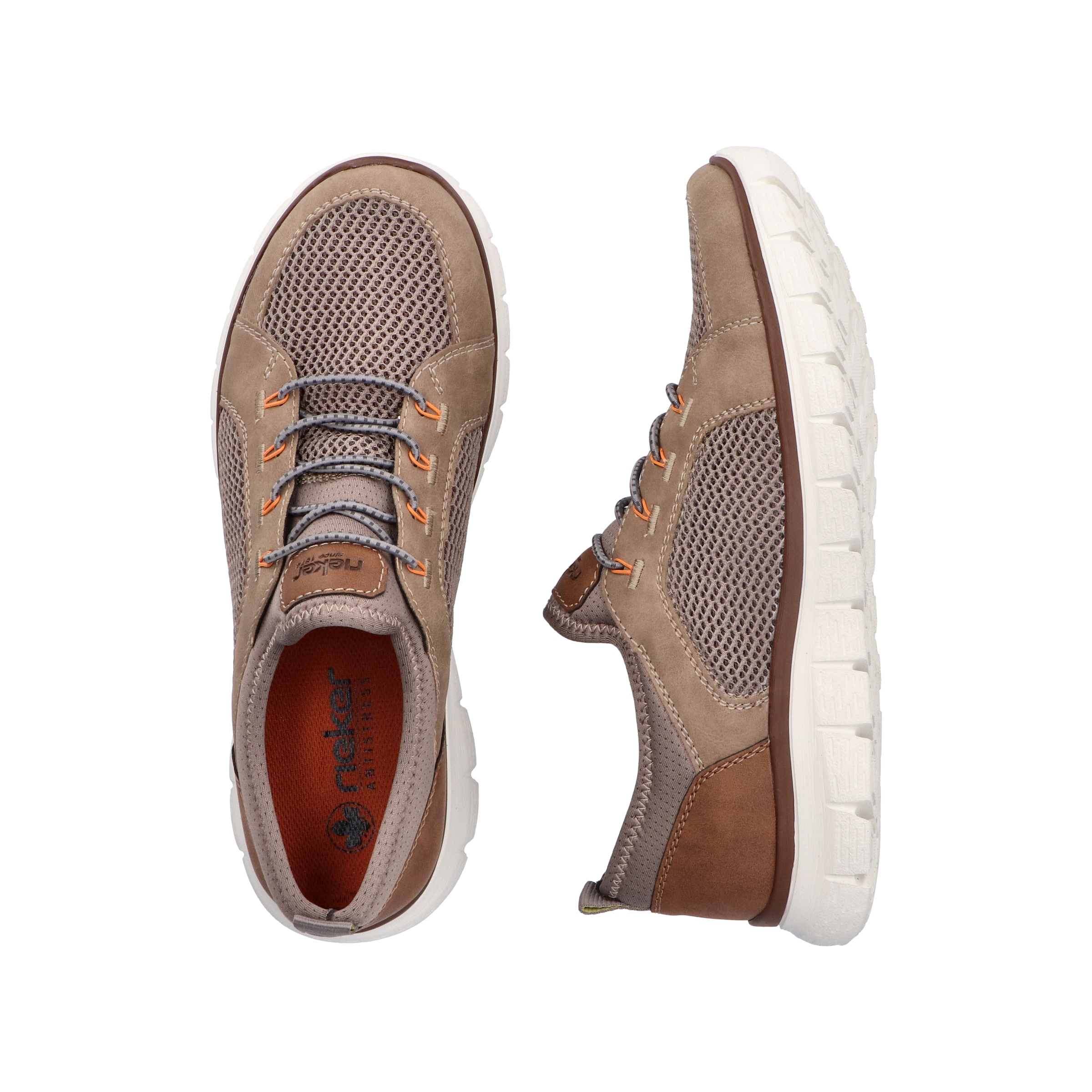 Rieker Slip-On Sneaker, Schlupfschuh, Slipper, Freizeitschuh, Gummizug und helle Laufsohle