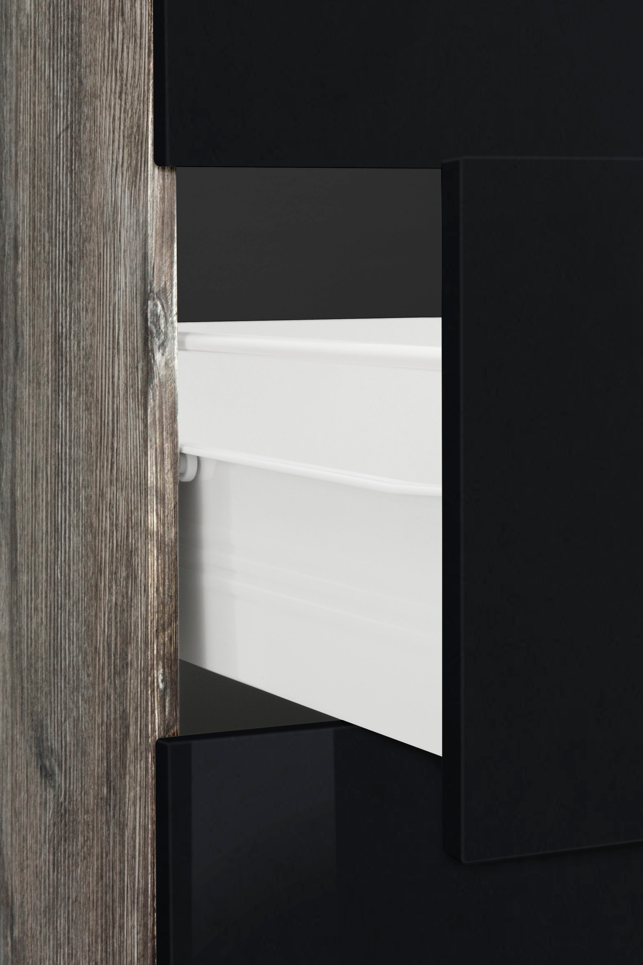 KOCHSTATION Küchenzeile »KS-Brindisi Breite 270 cm«, wahlweise mit E-Geräten und Induktion, mit MDF-Fronten und Regal
