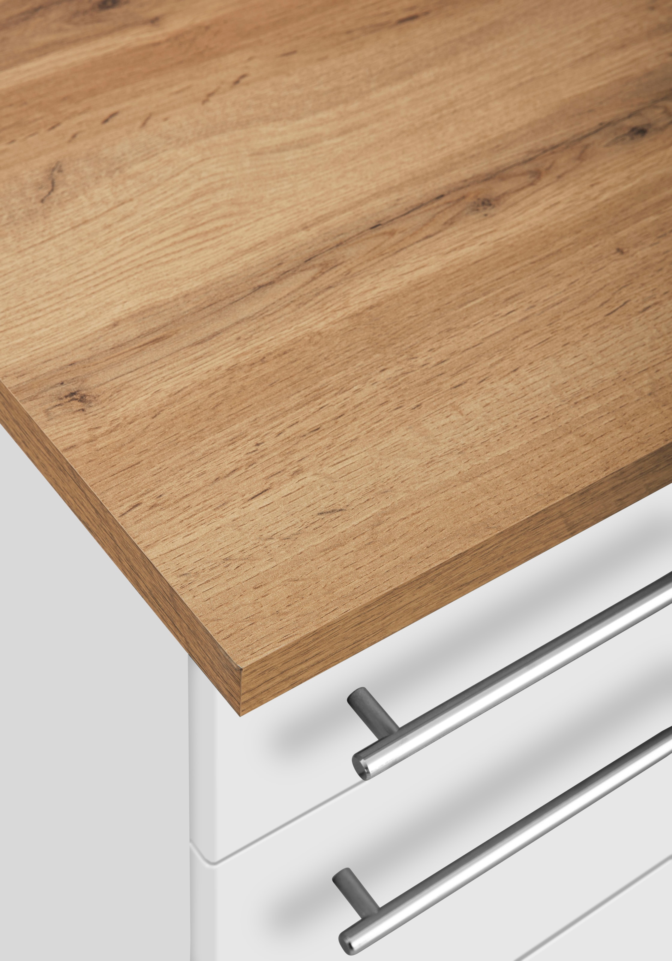KOCHSTATION Winkelküche »Samos«, mit E-Geräten, Stellbreite 220/220 cm
