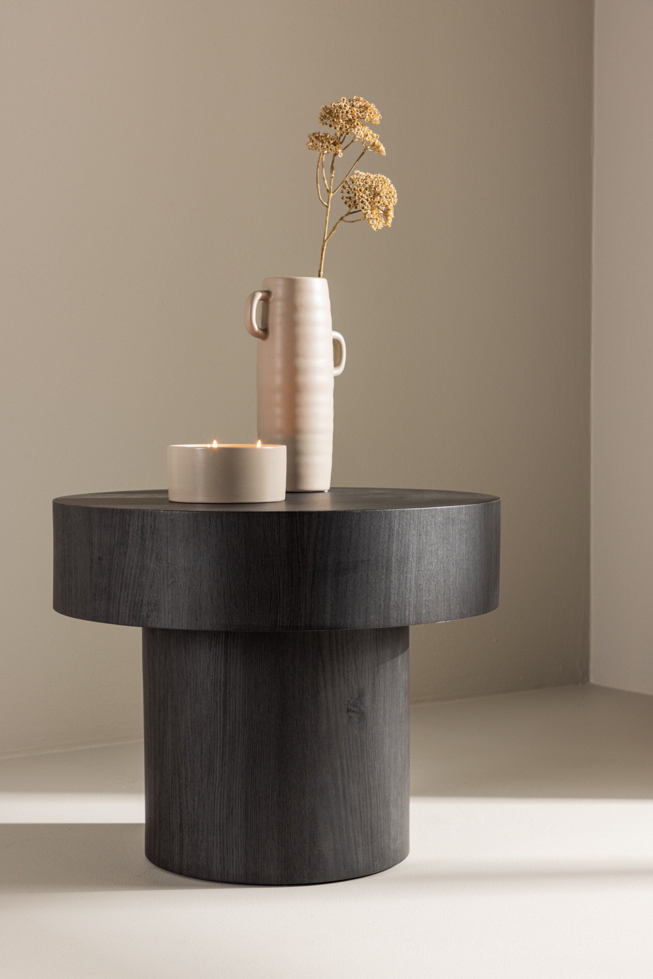Venture Home Beistelltisch »Malung, runder Beistelltisch, FSC-zertifiziert, Ø 50 cm« Ablagetisch, MDF, rund, schlicht, modern, dezent