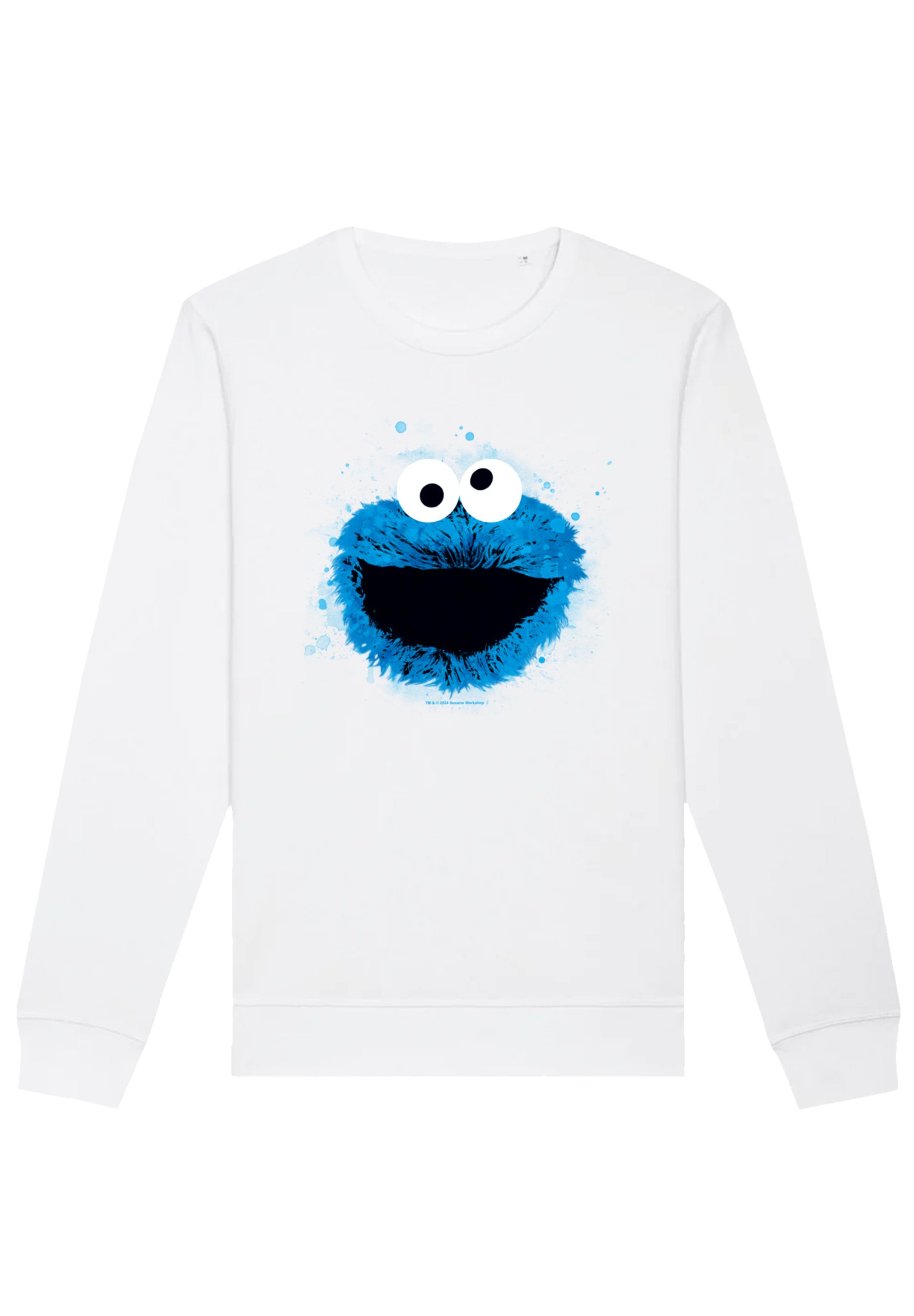 F4NT4STIC Sweatshirt »Sesamstraße Cookie Monster Watercolor«, Premium Qualität