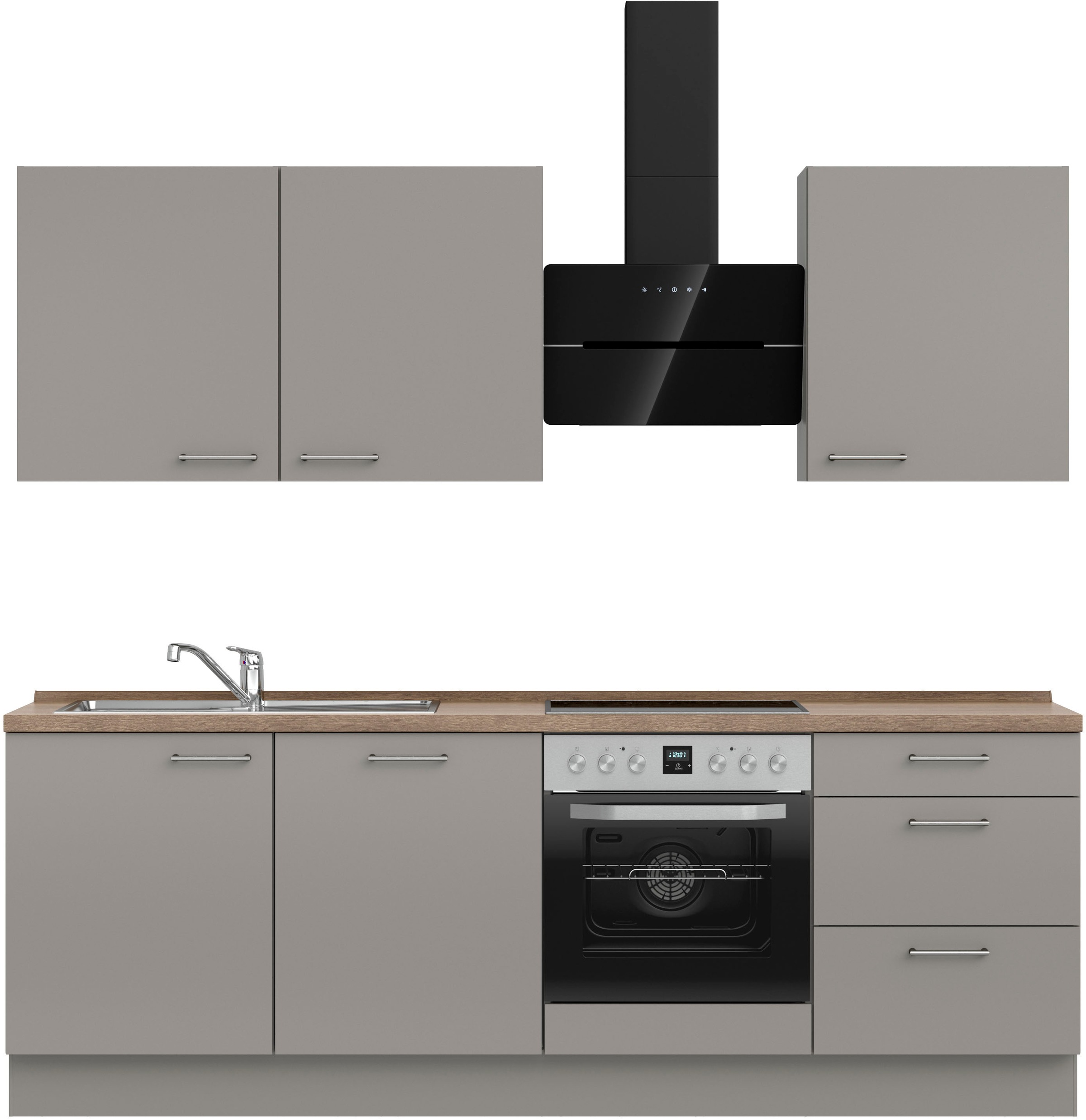 nobilia Küchenzeile ""Laser II", Ausrichtung wählbar, Breite 240 cm" vormon günstig online kaufen