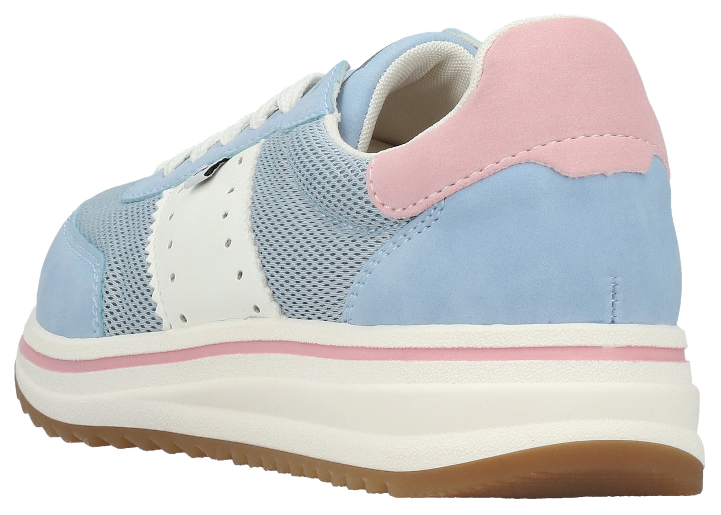 Rieker Sneaker  Schnürschuh, Halbschuh, Freizeitsneaker mit Kontrastbesätze