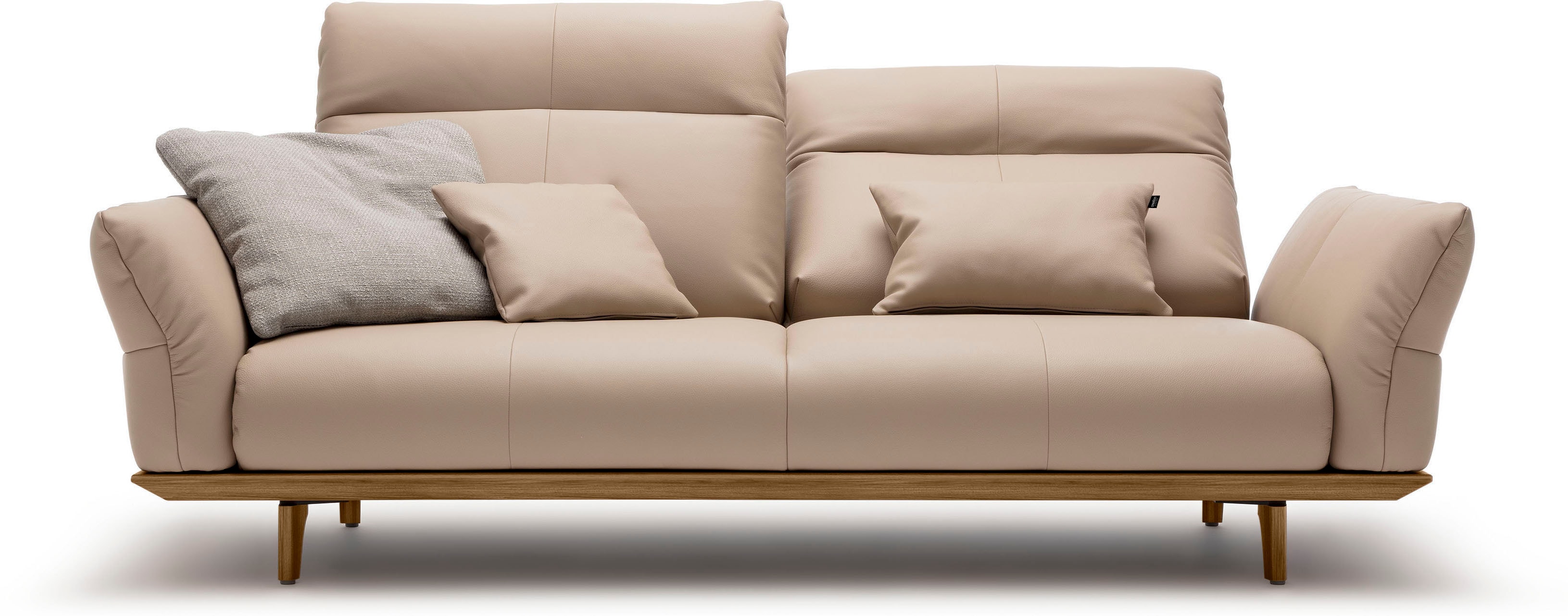 Creation BY ROLF BENZ 3-Sitzer "CR.460 Designsofa mit erstklassigem Sitzkomfort" Sockel in Nussbaum, Füße Nussbaum, Breite 208 cm
