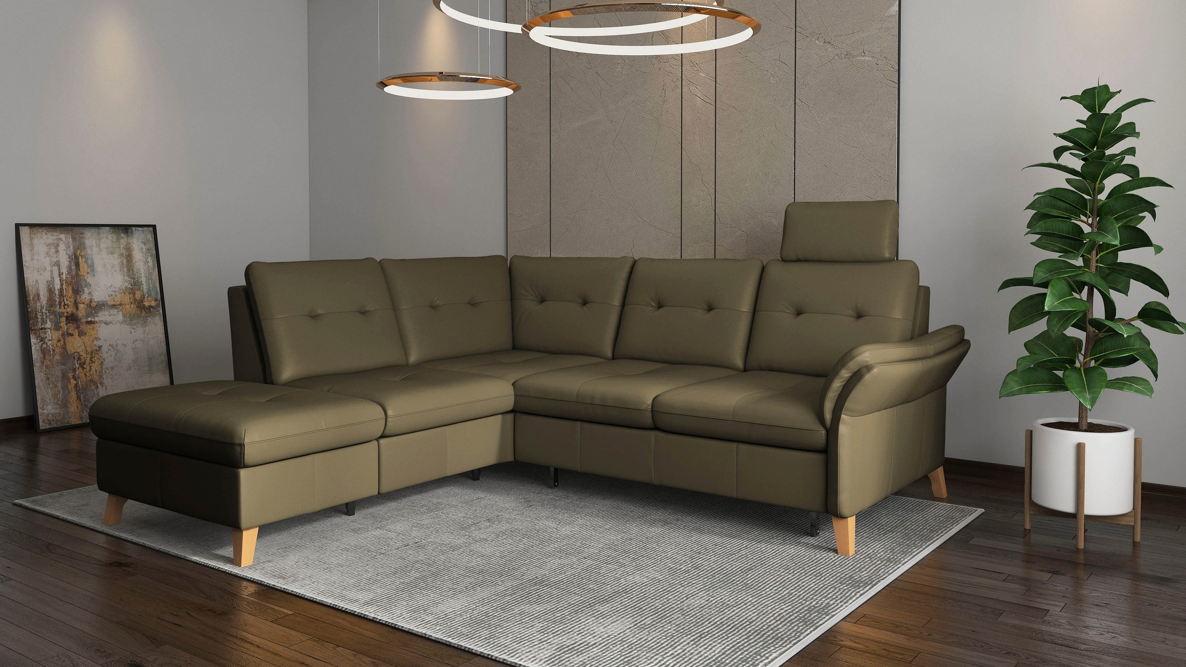 sit&more Ecksofa "Göteborg", Sitztiefenverstellung und Federkern, wahlweise günstig online kaufen