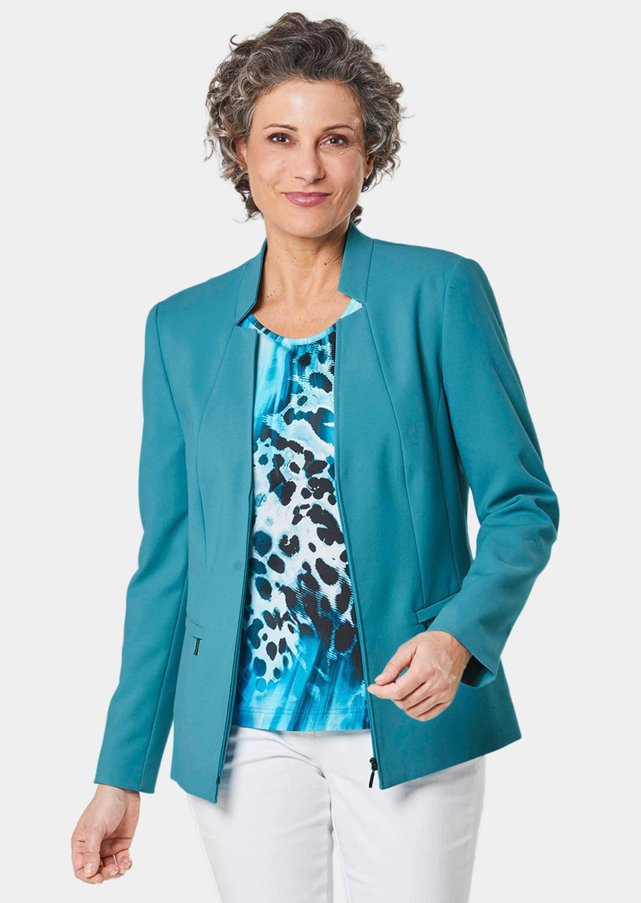 GOLDNER Jackenblazer »Blazer Blazer mit raffinierter Kragenlösung«