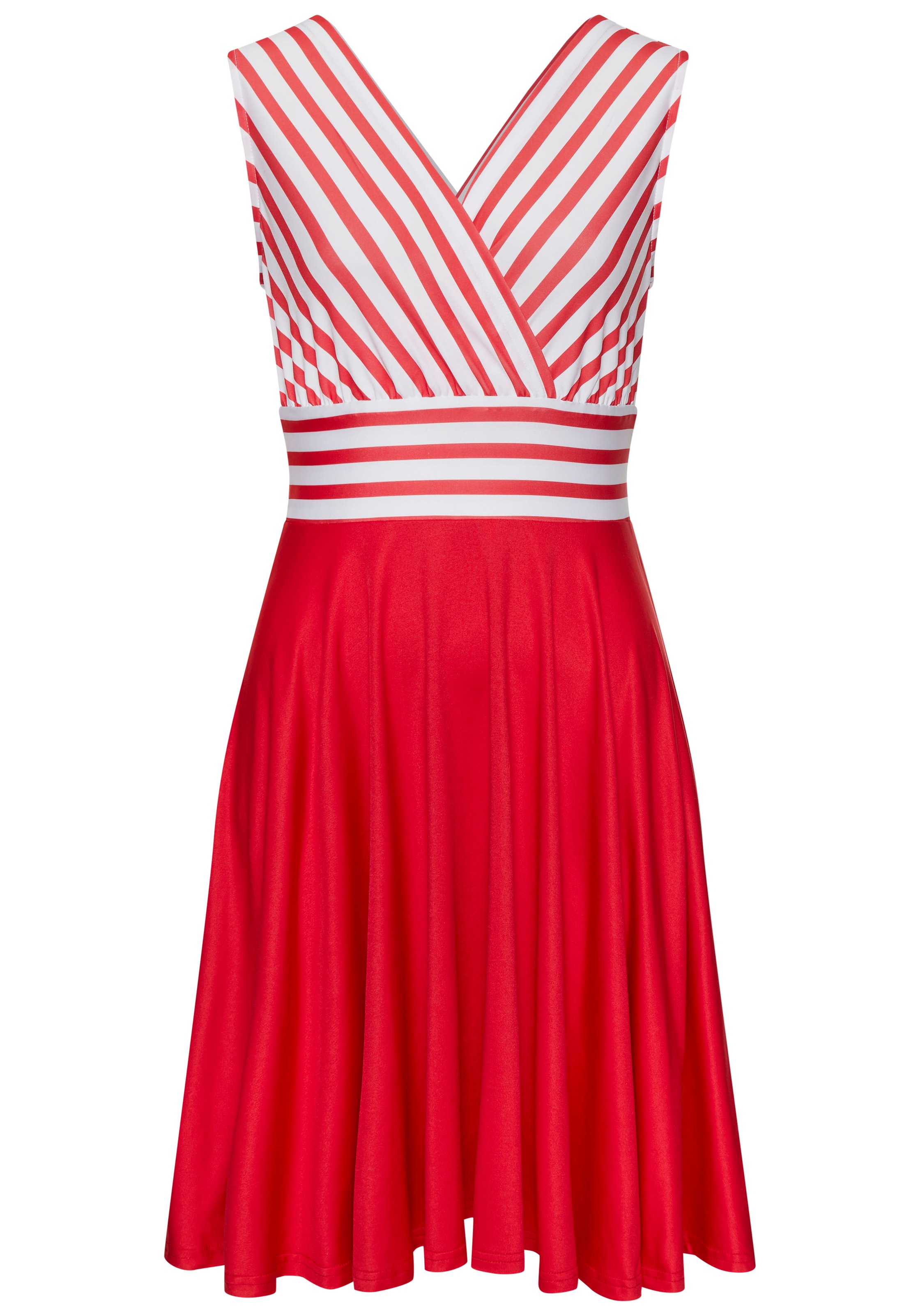 LASCANA Sommerkleid, in Wickeloptik, Strandkleid, maritim günstig online kaufen