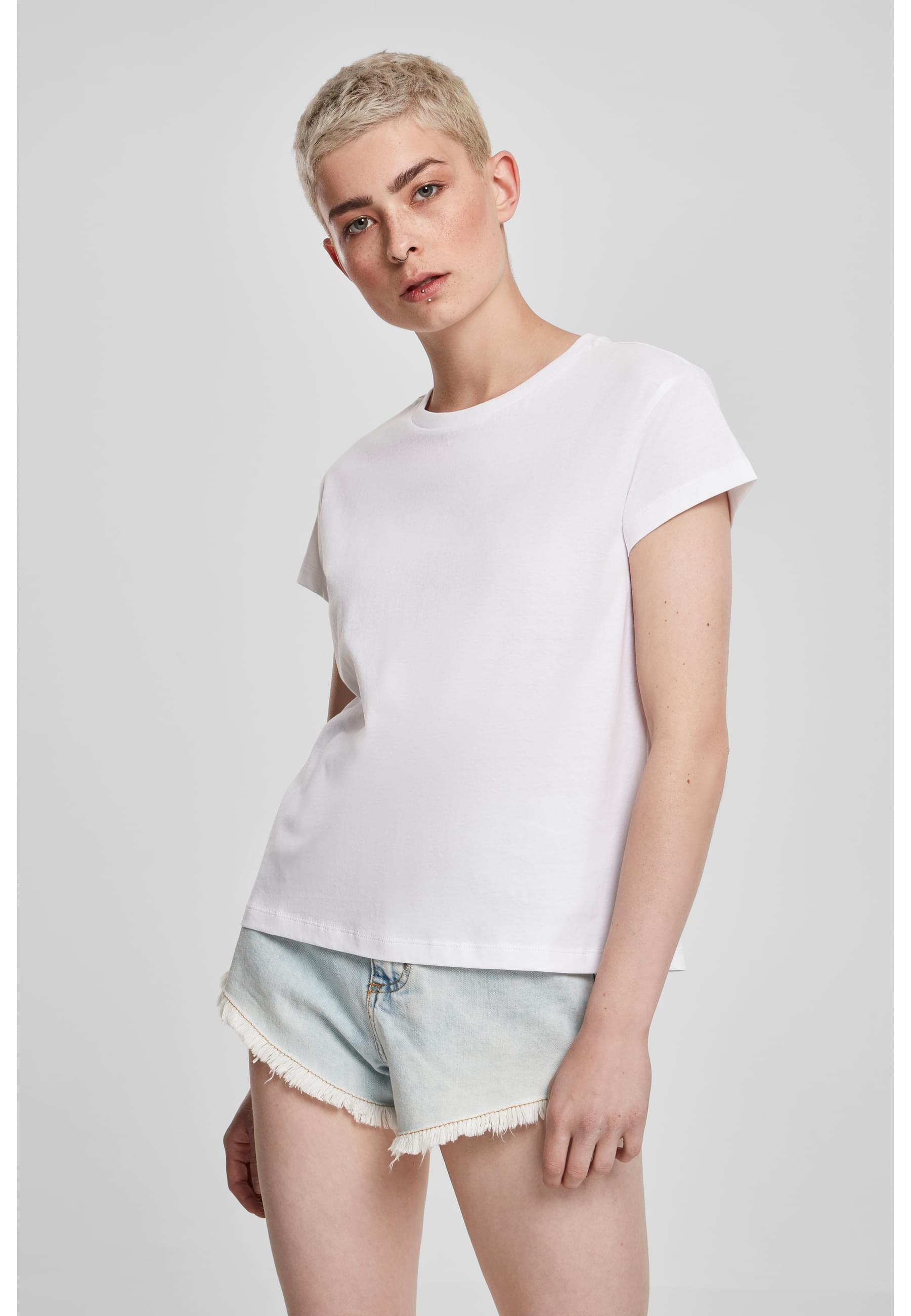 URBAN CLASSICS T-Shirt »Urban Classics Damen Ladies Basic Box Tee«, (1 tlg.)