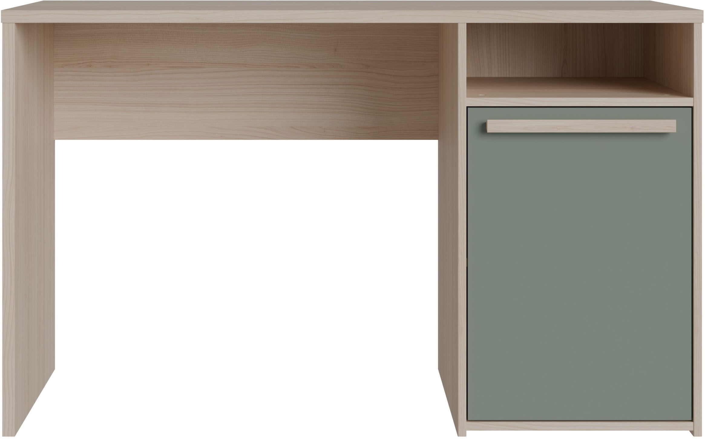 FORTE Schreibtisch "Capaia" Echtholzgriff /B/H/T 125,6/75,5/52,7 cm günstig online kaufen