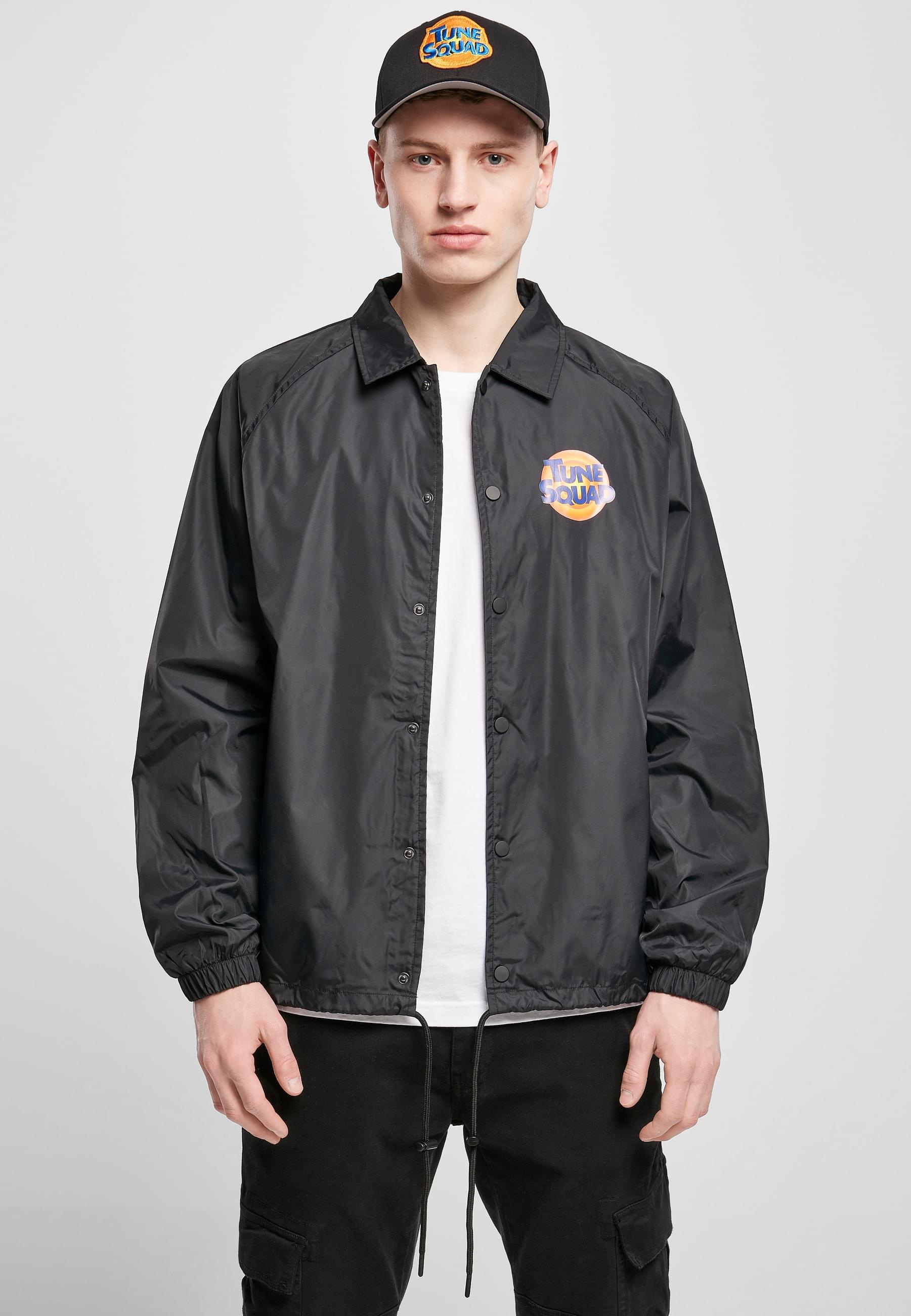 MisterTee Allwetterjacke »MisterTee Herren Space Jam Tune Squad Logo Coach Jacket«, (1 St.), ohne Kapuze