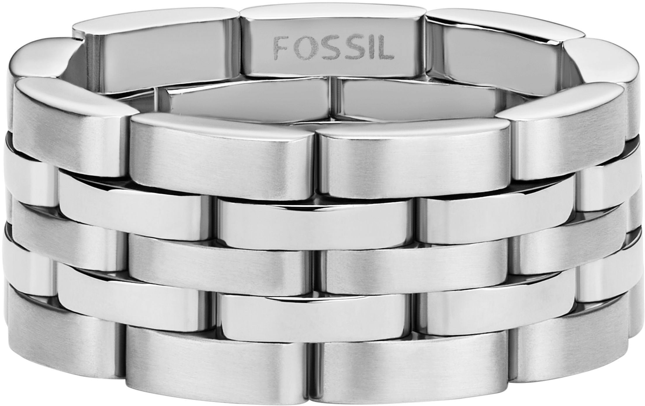 Fossil Fingerring »Schmuck Geschenk Edelstahl Ring Arden, JF04826040«