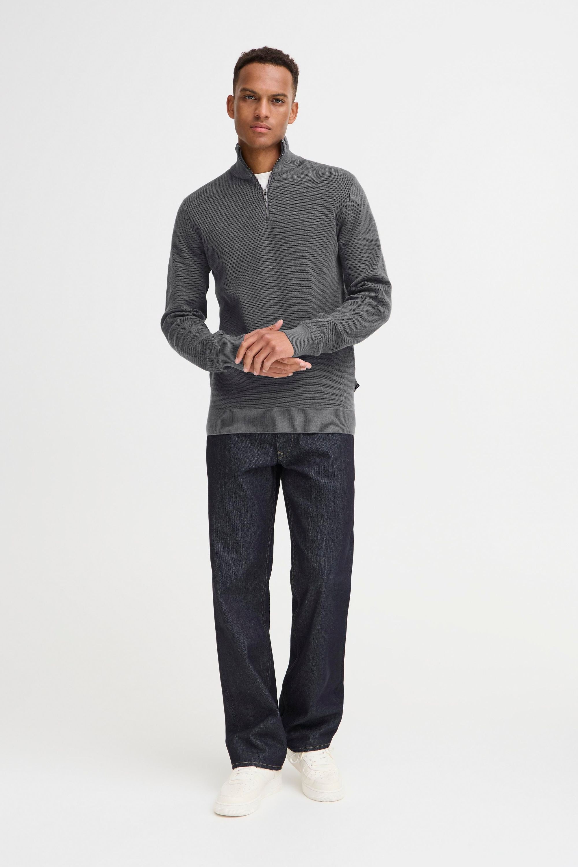 Blend Troyer »BHBAAL HALF ZIPP KNIT« Stilvoller Troyer mit Reißverschluss