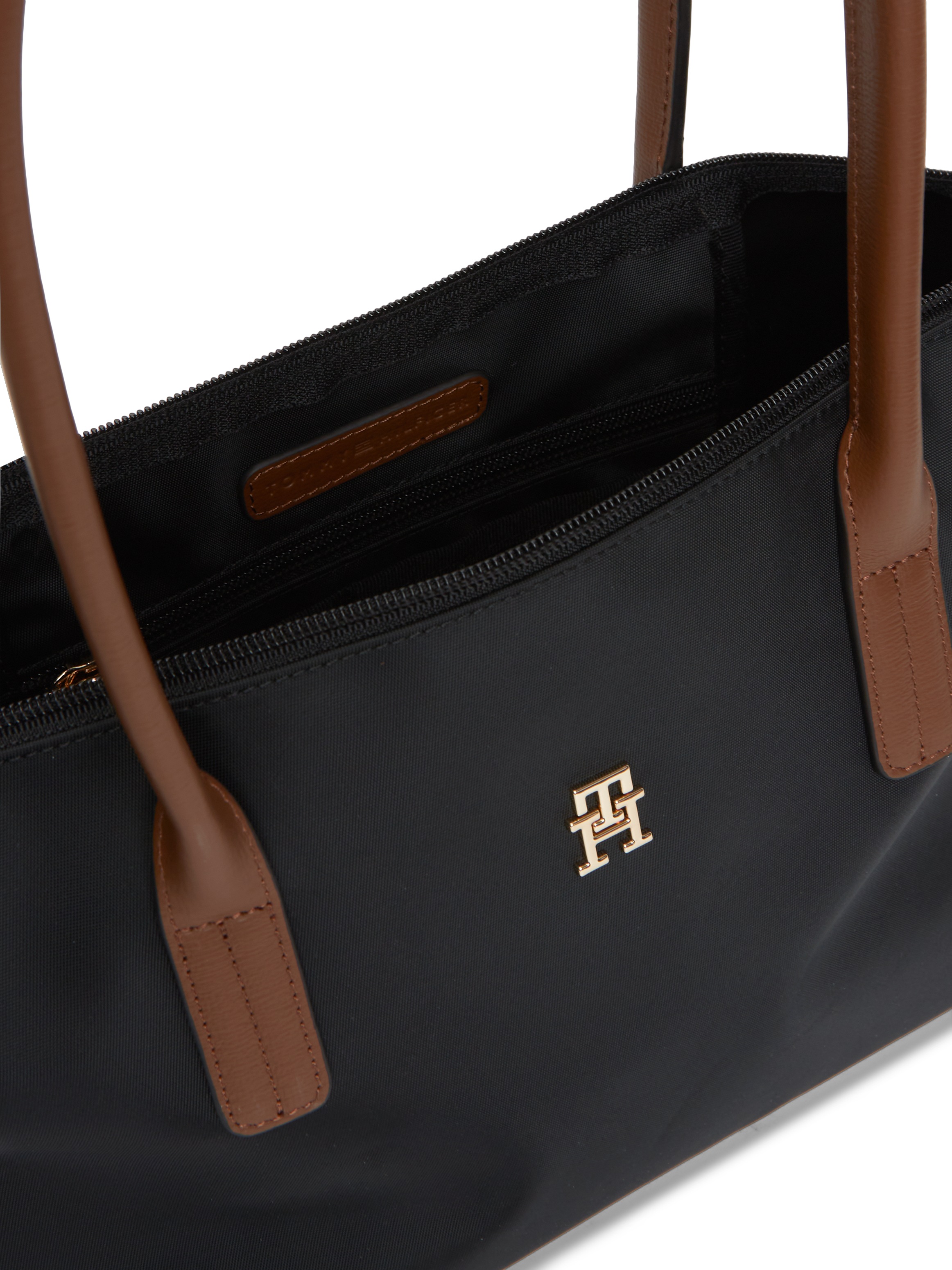 Tommy Hilfiger Tragetasche »POPETTE EAST WEST TOTE« Damen Handtasche, Schultertasche mit TH-Logoelement