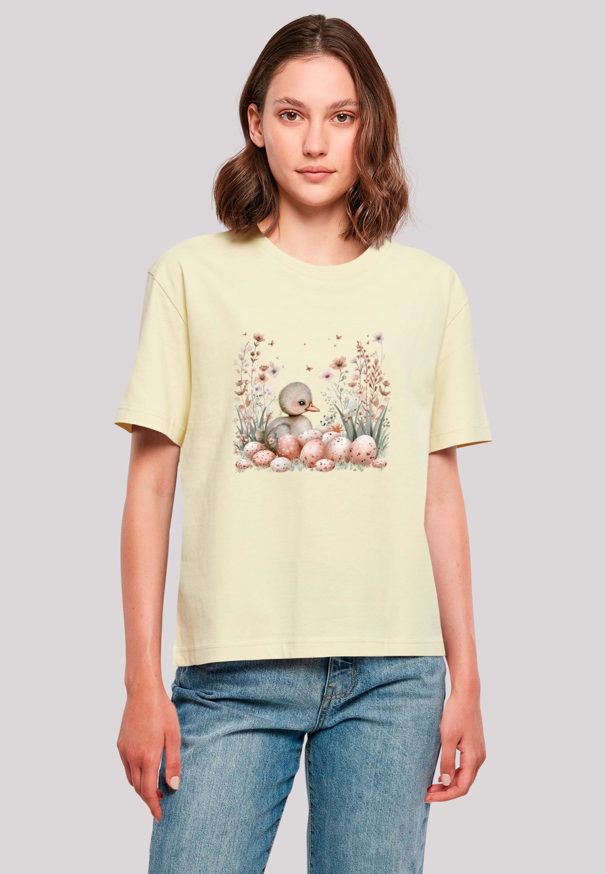 F4NT4STIC T-Shirt "Ente Ostereier Blumen Küken", Premium Qualität günstig online kaufen