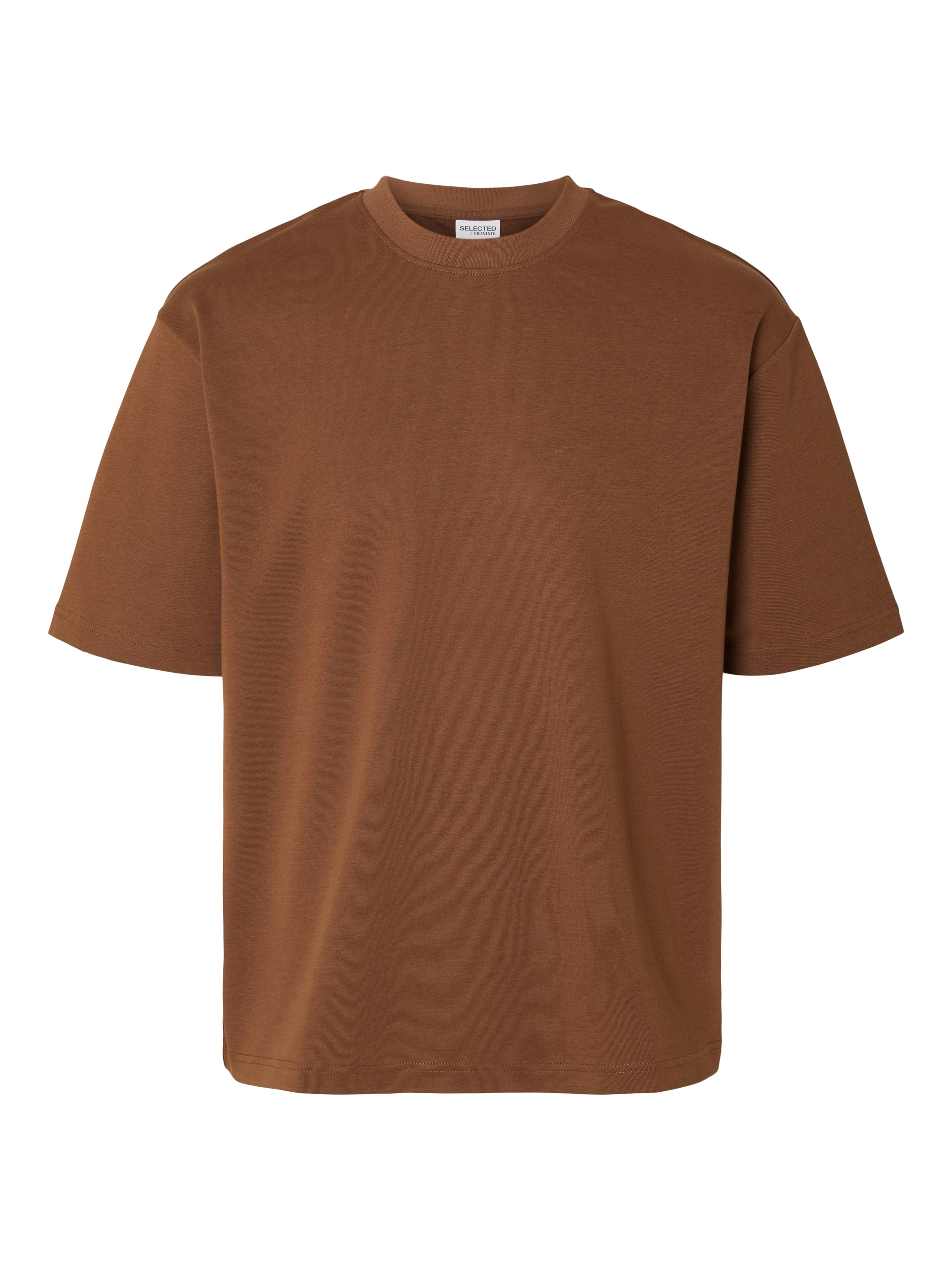 SELECTED HOMME Rundhalsshirt »SLHLOOSEOSCAR SS O-NECK TEE NOOS«