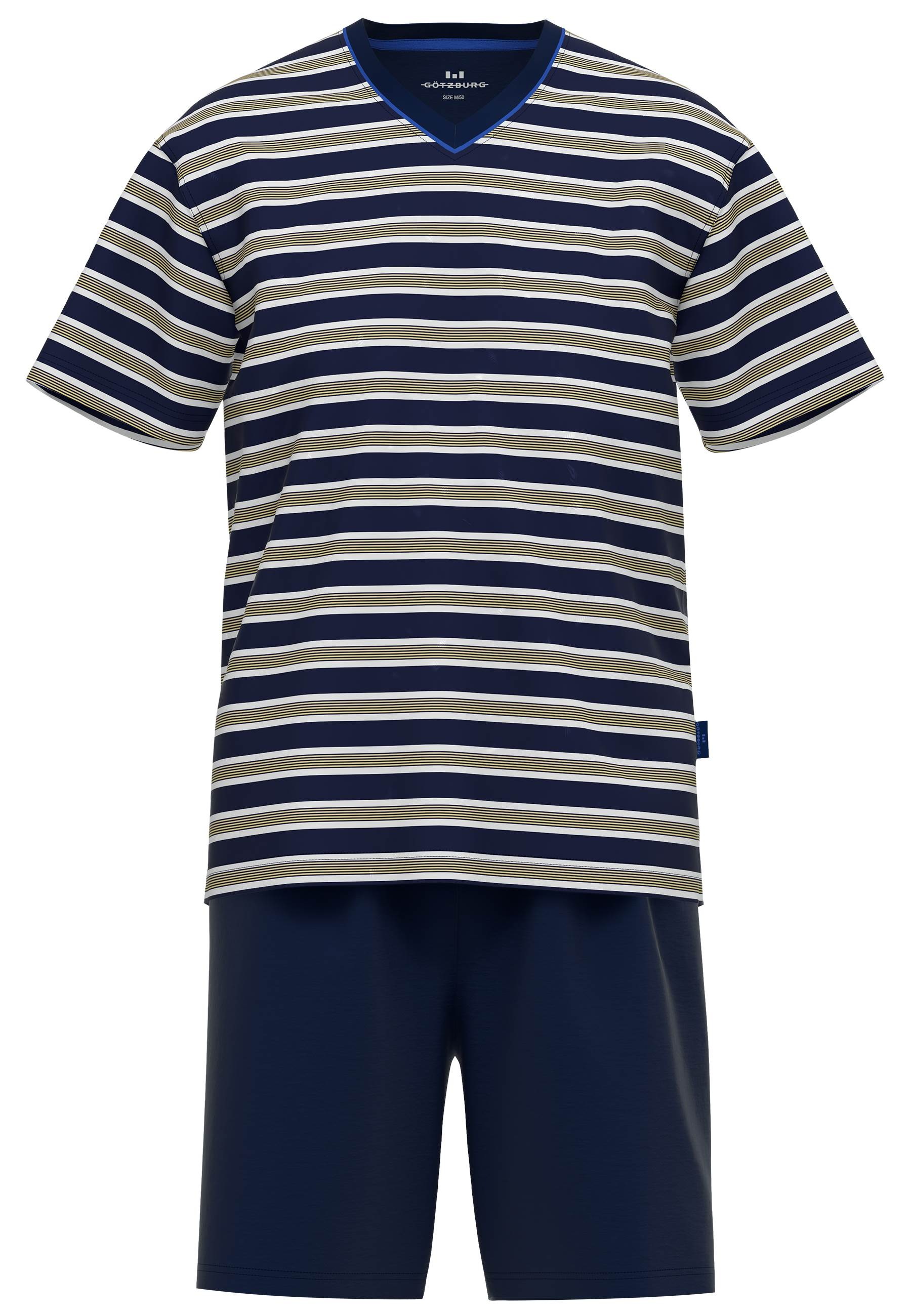 GÖTZBURG Shorty "Waterford", 2 Stk. Kurzarm, V-Ausschnitt, kurze Hose, Baum günstig online kaufen