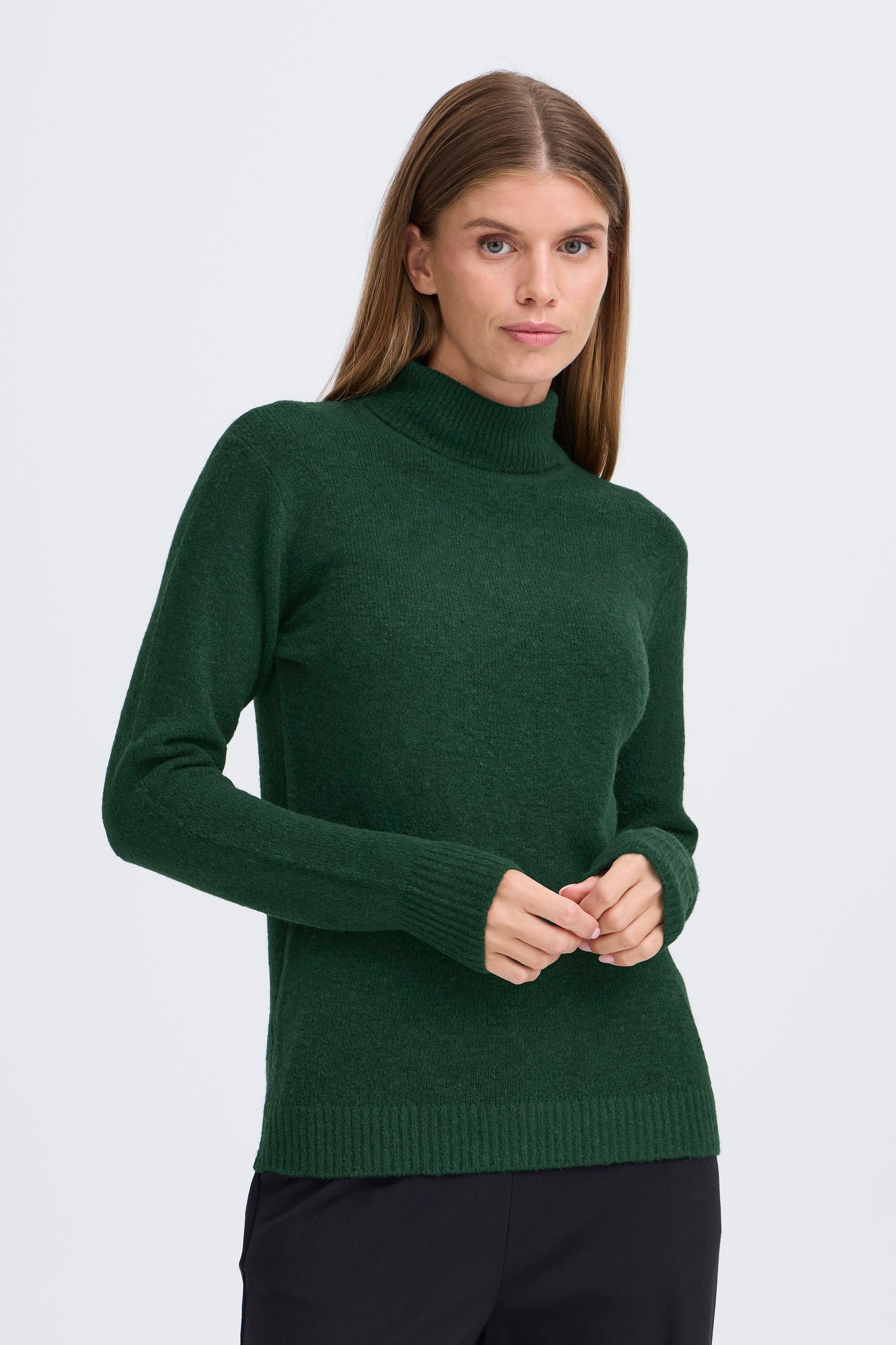 OXMO Rollkragenpullover Women's Green XS 2