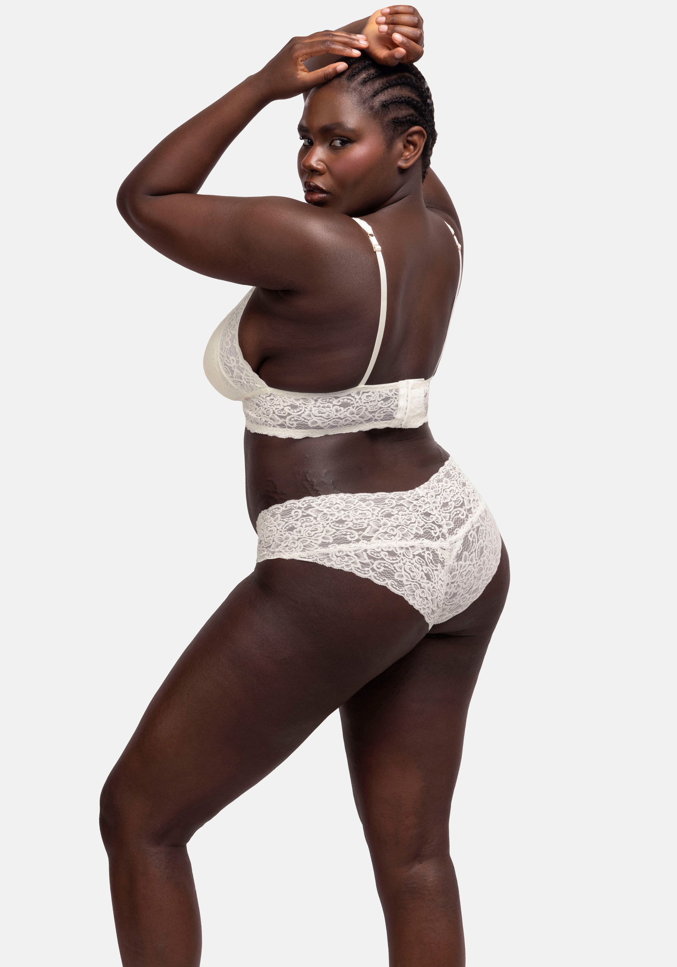 Dorina Slip »Lana«, (3er Pack), florale Spitze