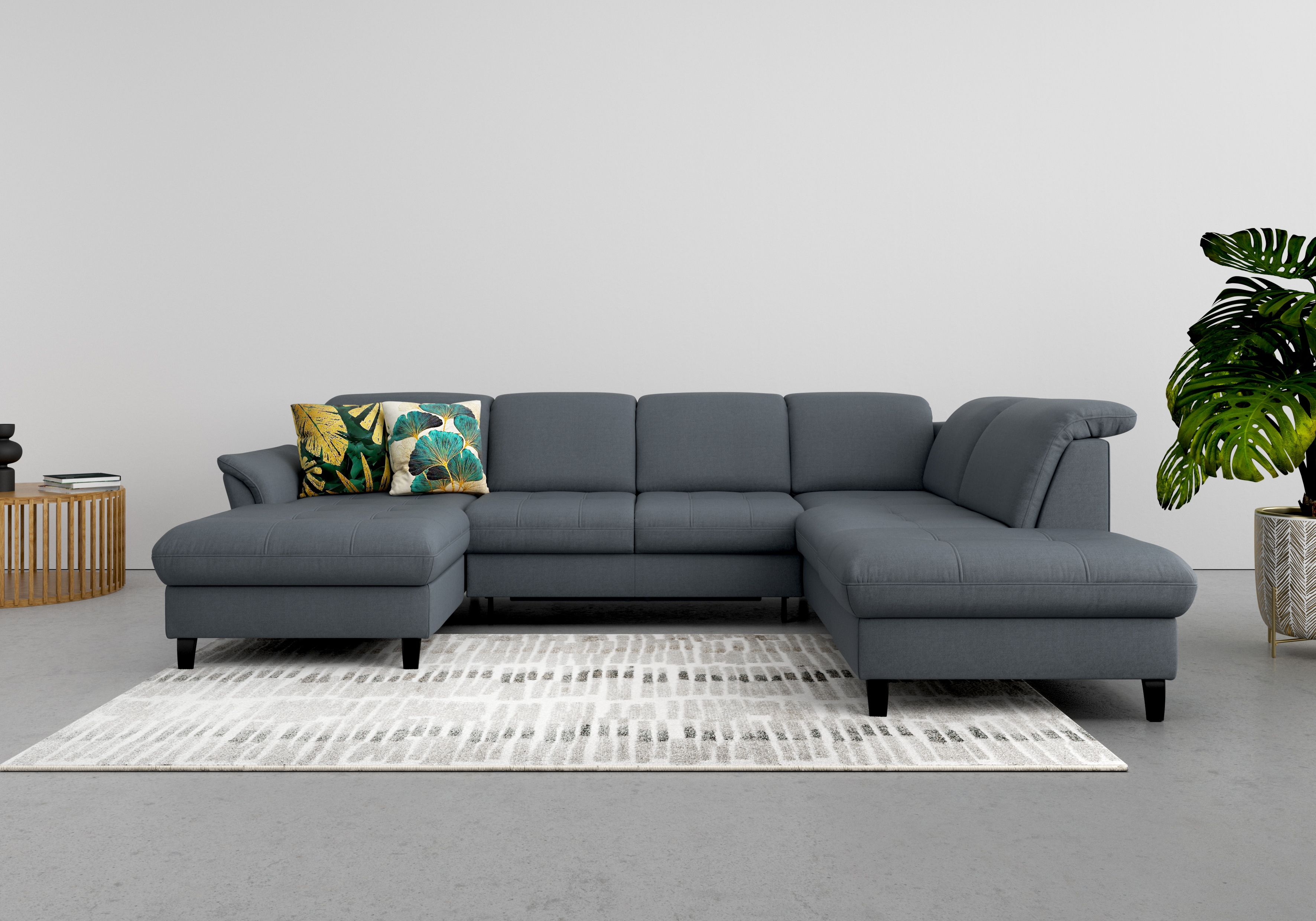sit&more Wohnlandschaft "Maggiore U-Form" wahlweise mit Kopfteilverstellung, Schlaffunktion und Stauraum