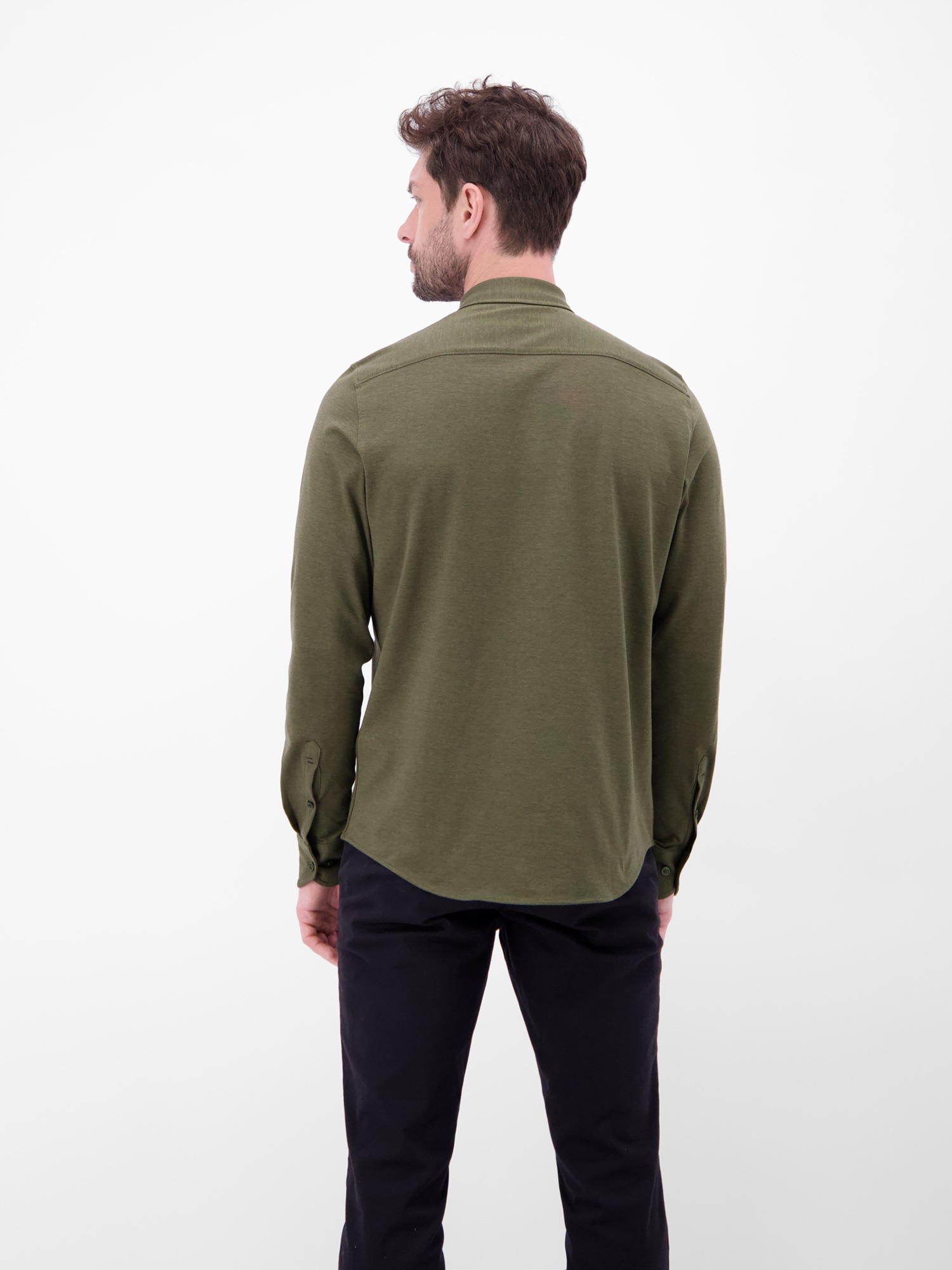 LERROS Langarmhemd "LERROS Herren Jerseyhemd, Stil trifft auf Komfort" günstig online kaufen