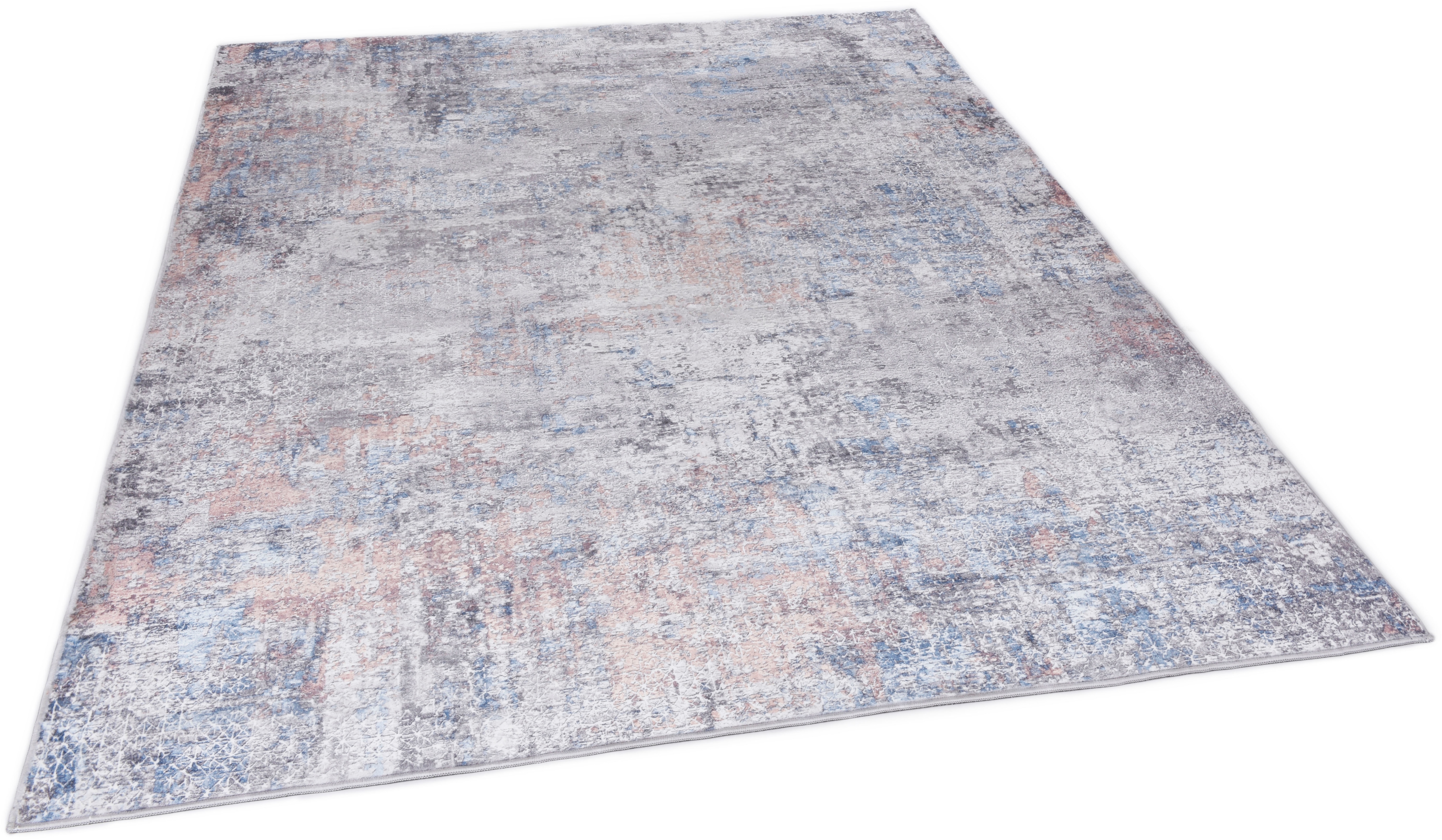 Gino Falcone "Rachele GF-090" rechteckig 6 mm Höhe Kurzflor, modernes Design, ideal im Wohnzimmer & Schlafzimmer