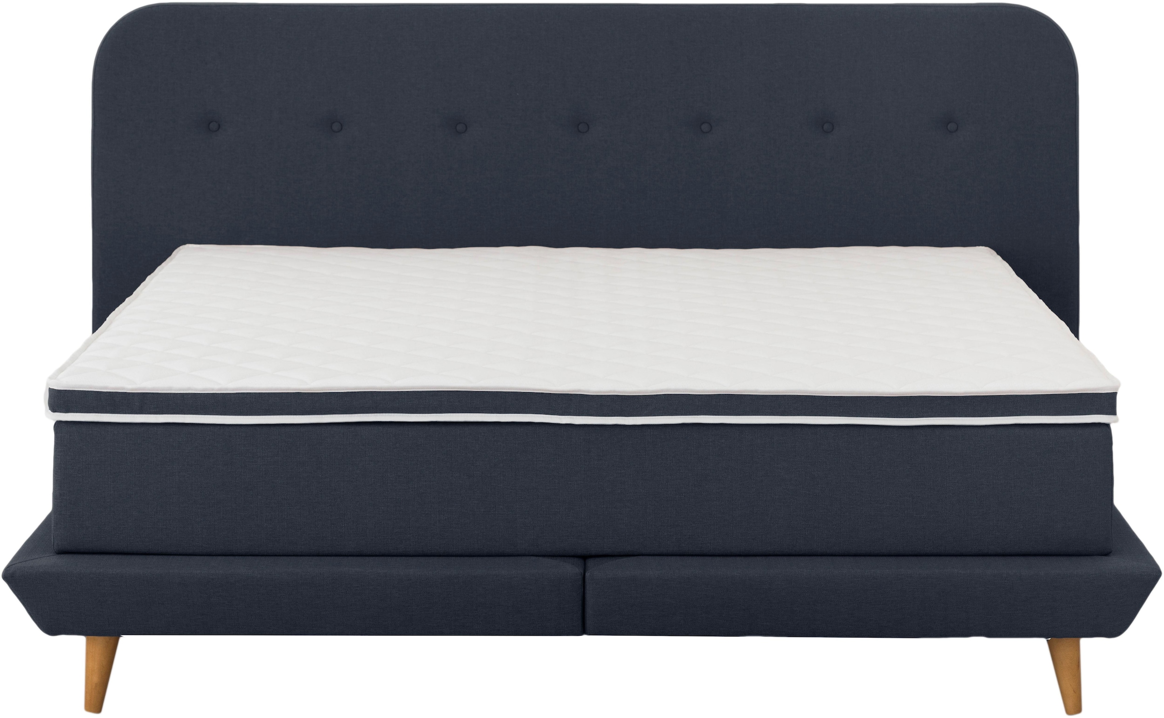 andas Boxspringbett »Premium«, Steppung mit Knopfheftung, inkl. Topper