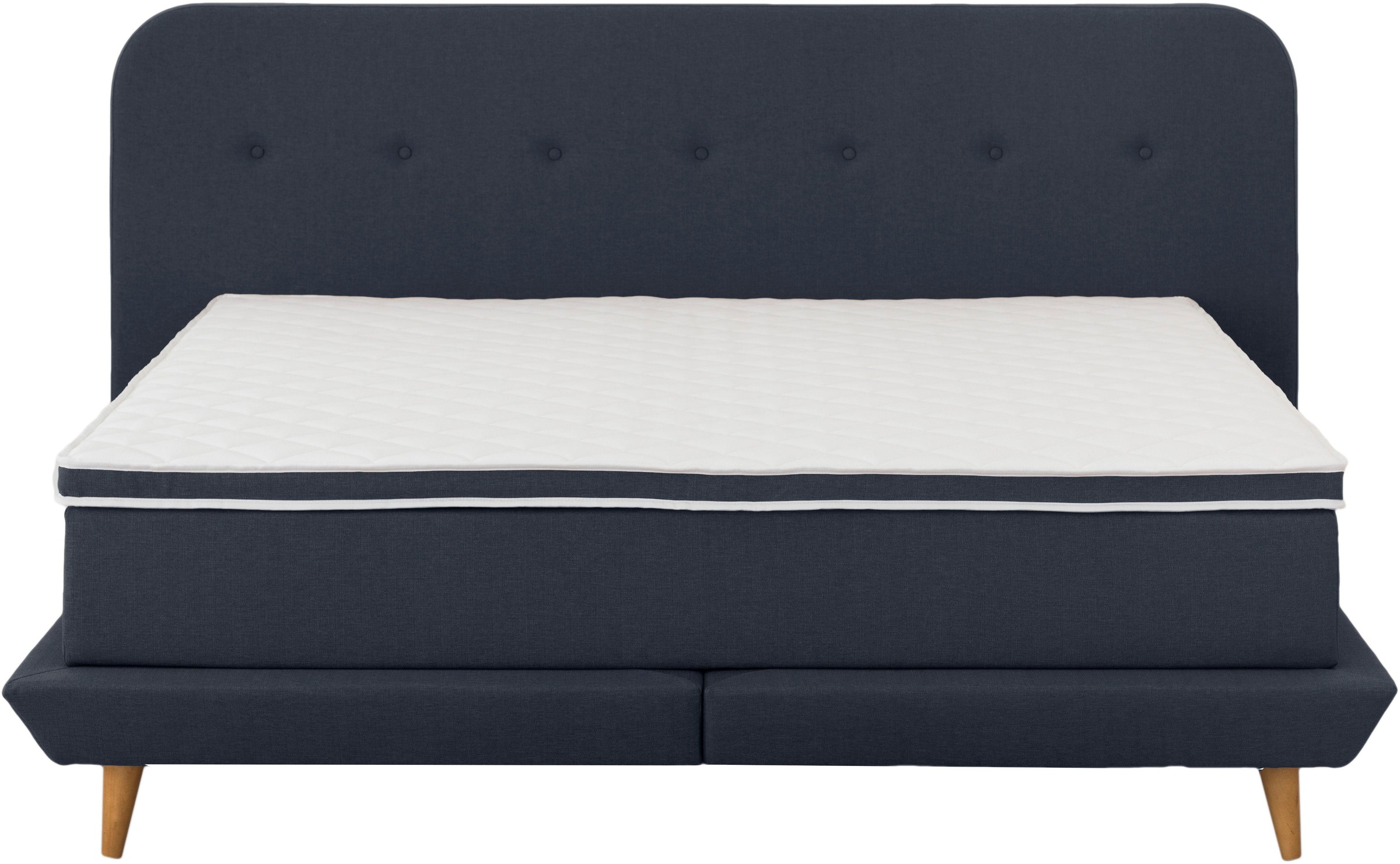 Home affaire Boxspringbett "Premium" Steppung mit Knopfheftung, inkl. Toppe günstig online kaufen