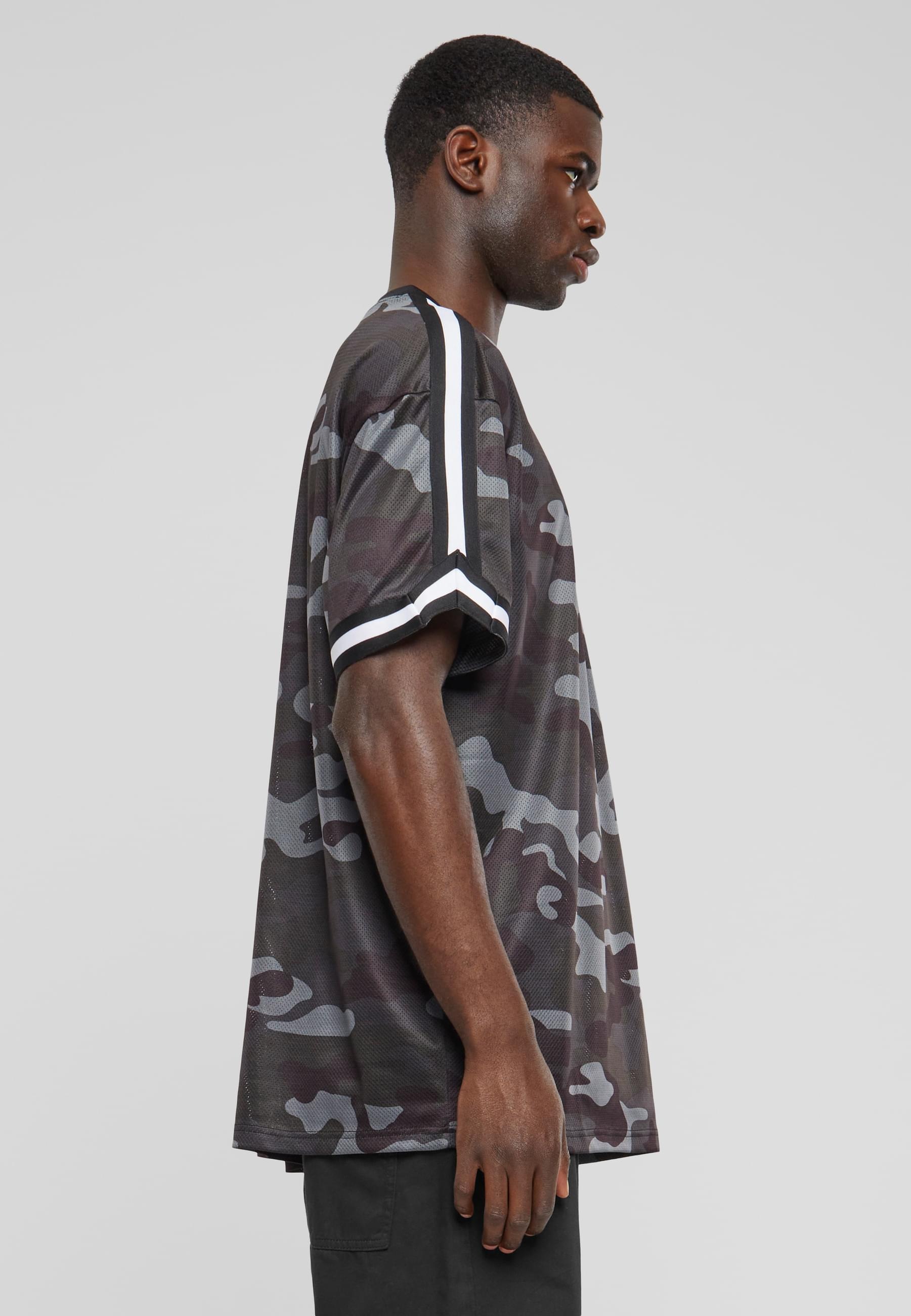 URBAN CLASSICS T-Shirt »Urban Classics Herren Oversized Mesh AOP Tee«, (1 tlg.)