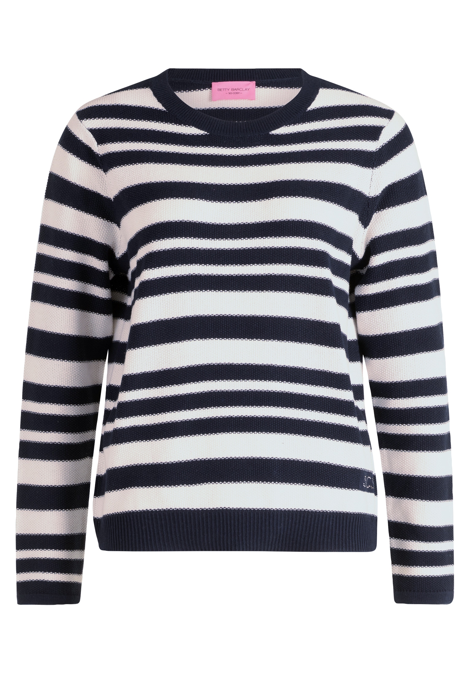 Betty Barclay Strickpullover »Betty Barclay Basic-Strickpullover mit Streifen«, (1 tlg.), Ringel