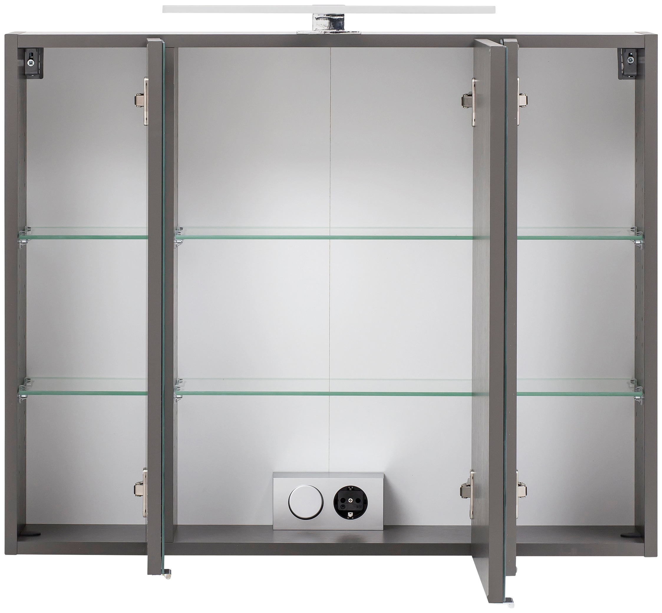 welltime Spiegelschrank »Kaunas«, 80 cm breit, Soft-Close-Funktion